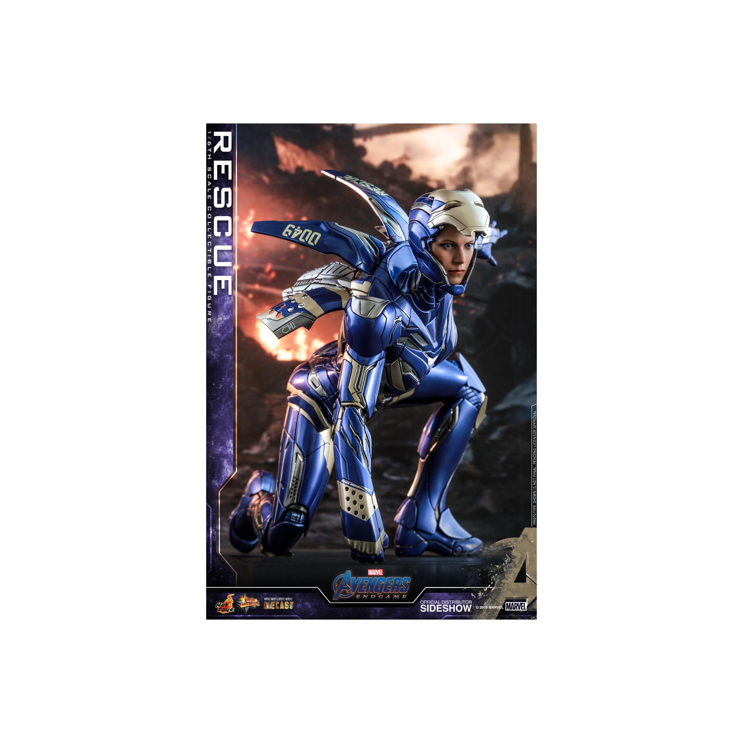 Avengers Endgame 12 Inch Action Figure Movie Masterpiece 1/6 Scale Series - Rescue Hot Toys 904772