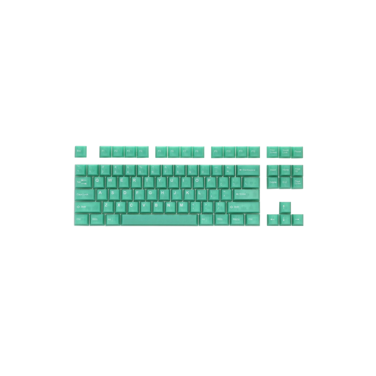 Jelly Jade ABS Translucent Keycap Set