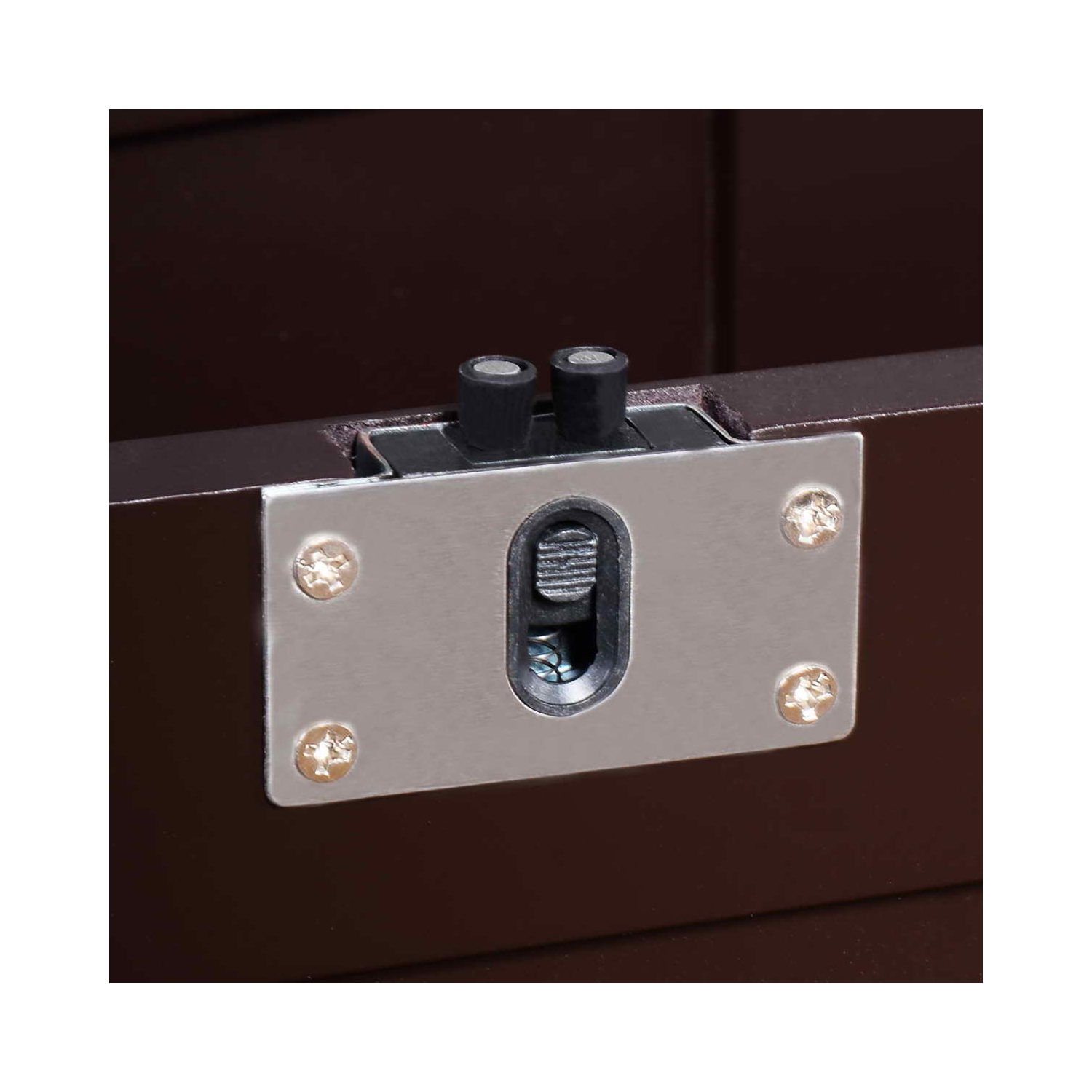 Topbuy Wood Buffet Cupboard Kitchen Storage Cabinet Sideboard w/ Sliding Door Brown