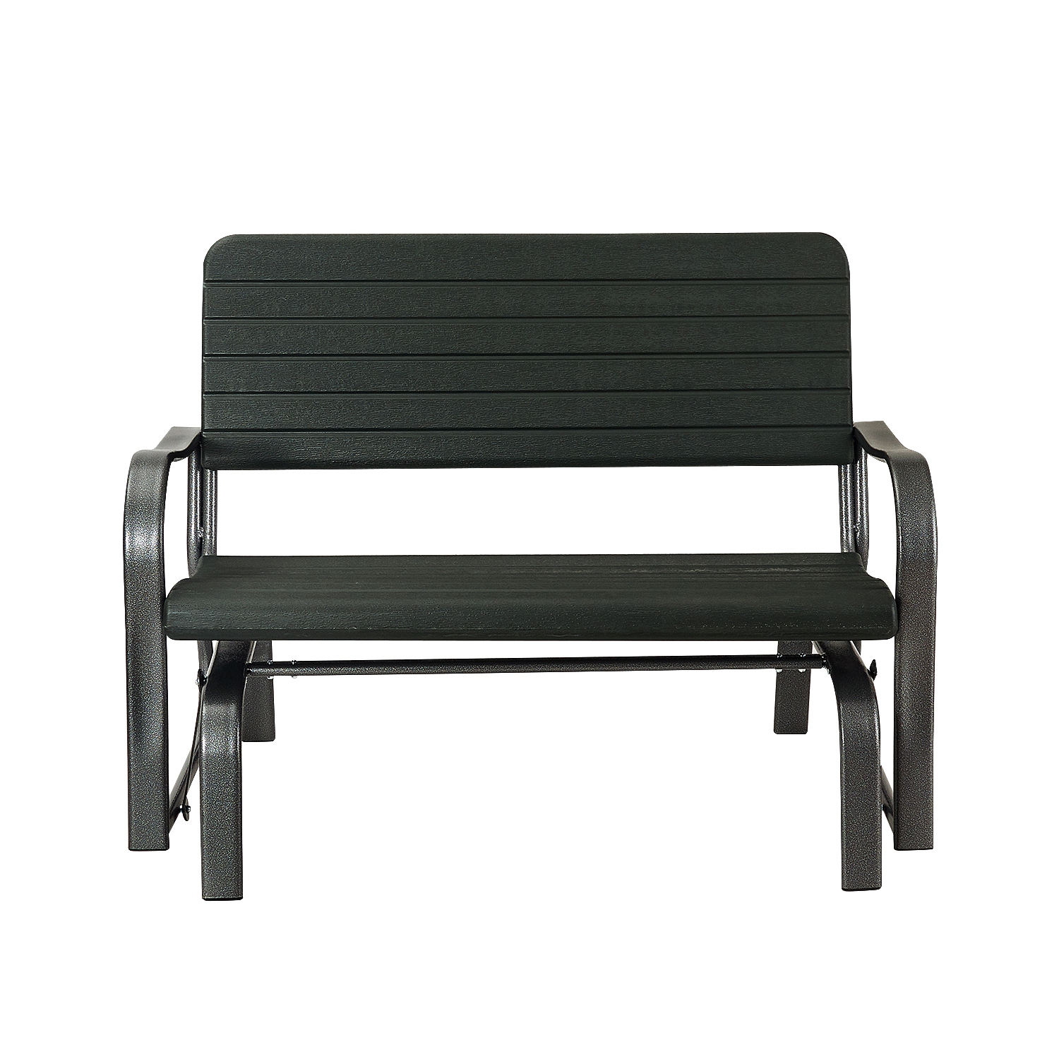 Topbuy Outdoor Patio Steel Bench Loveseat Garden Seat