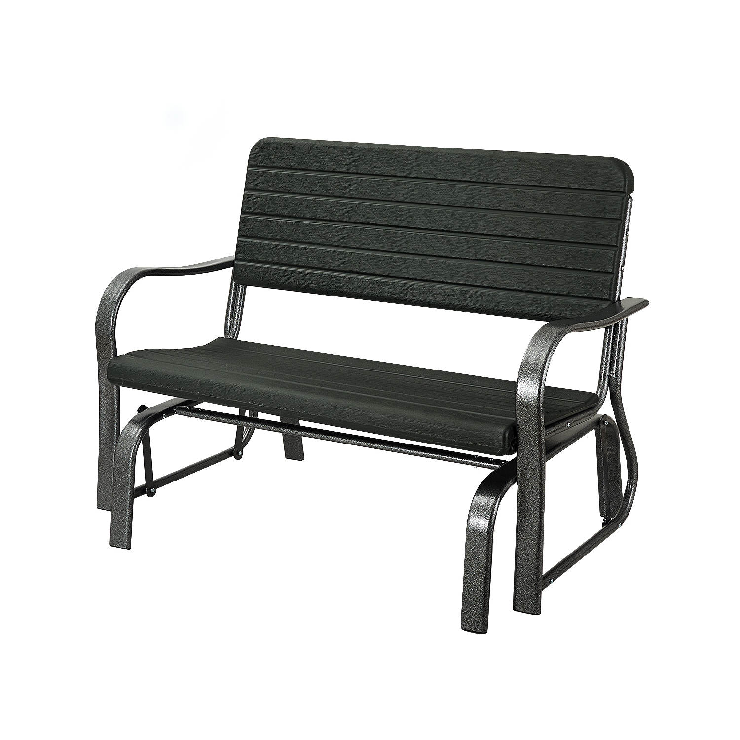 Topbuy Outdoor Patio Steel Bench Loveseat Garden Seat