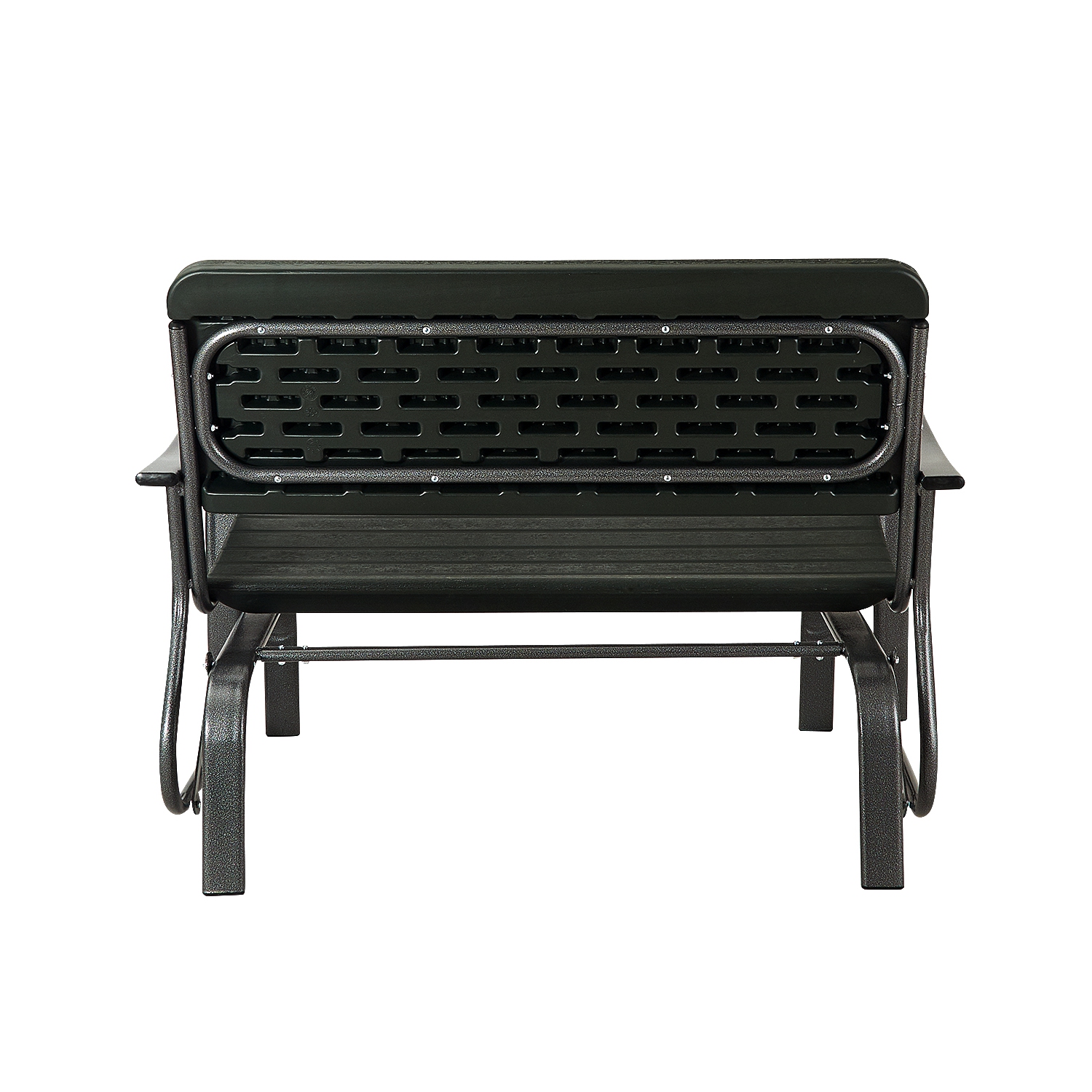 Topbuy Outdoor Patio Steel Bench Loveseat Garden Seat