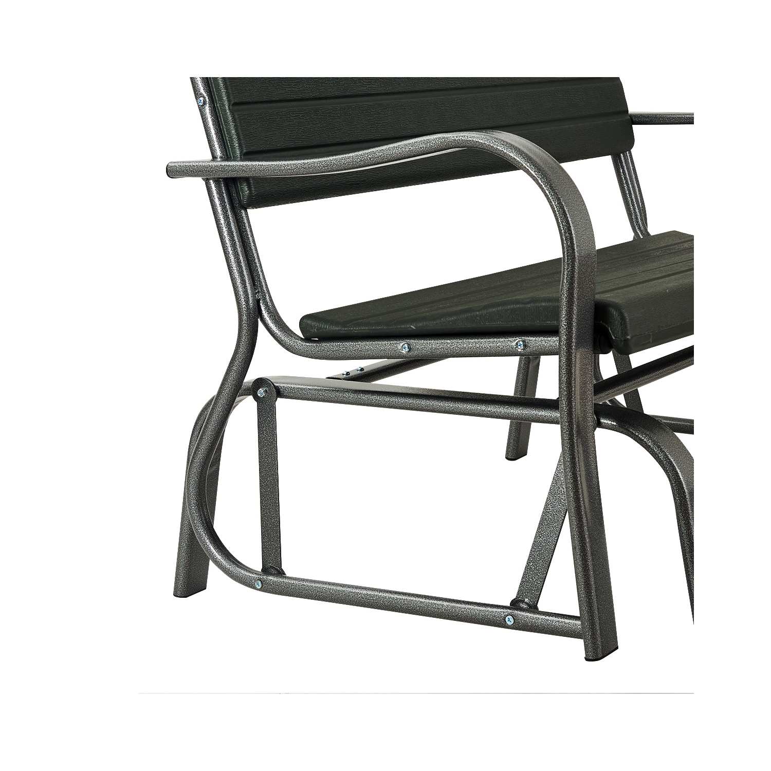 Topbuy Outdoor Patio Steel Bench Loveseat Garden Seat