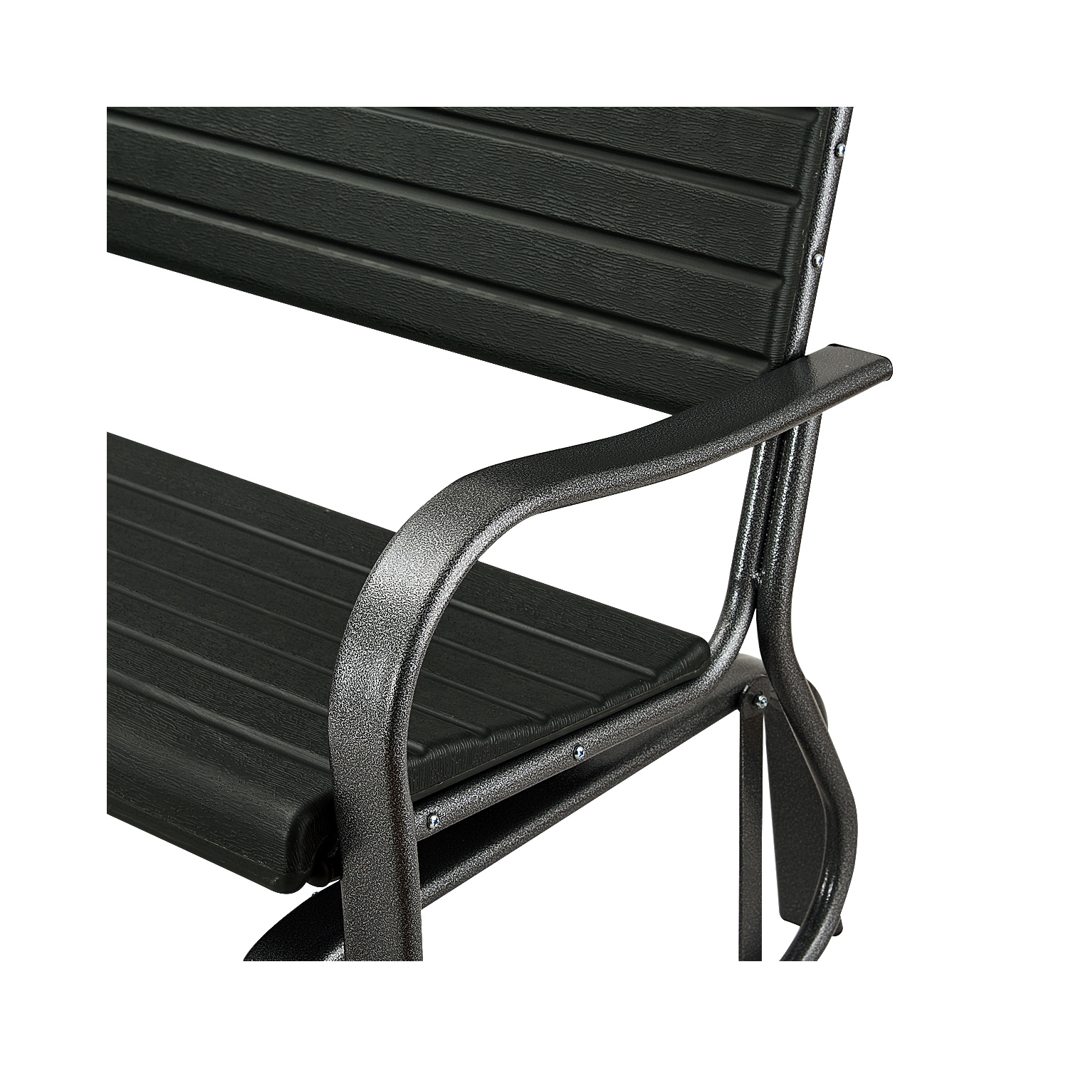 Topbuy Outdoor Patio Steel Bench Loveseat Garden Seat