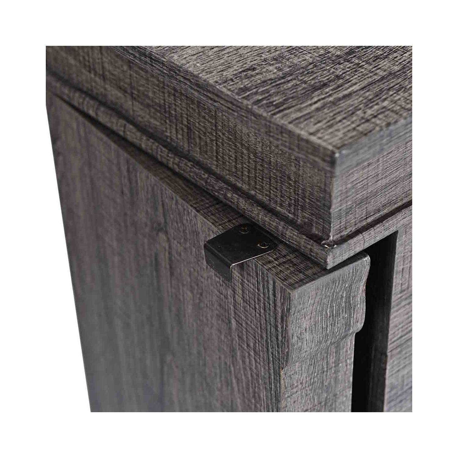 TopBuy – Meuble de rangement autonome pour armoire à bijoux avec portes pivotantes et miroir