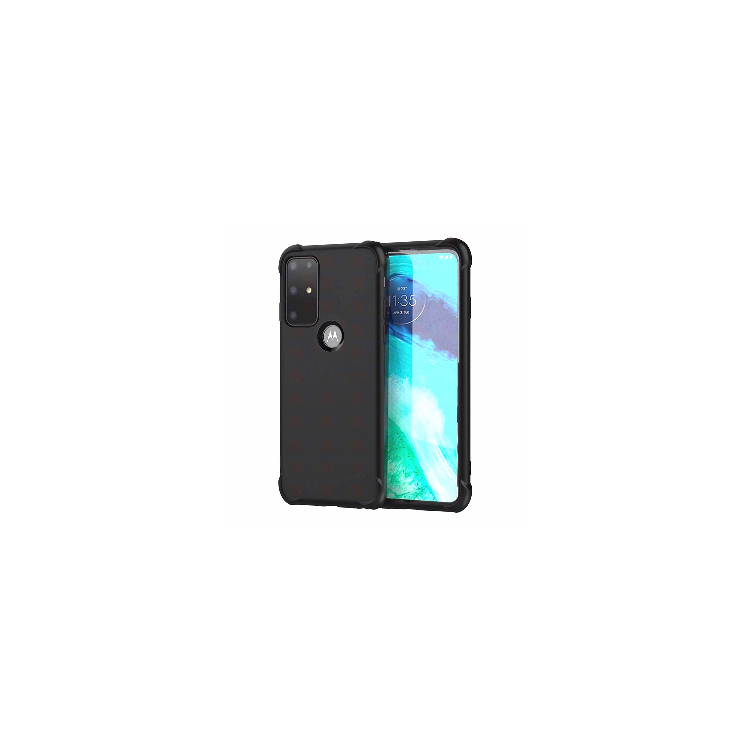 【CSmart】 Ultra Thin Soft TPU Silicone Jelly Bumper Back Cover Case for Motorola Moto G Pure (2021), Black