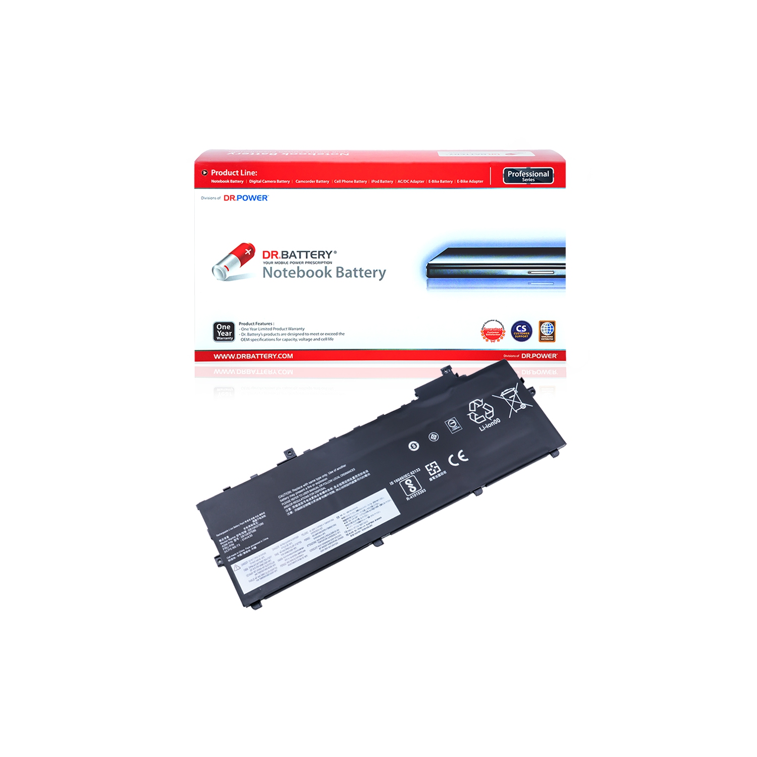 DR. BATTERY - Replacement for Lenovo Thinkpad X1 Carbon G6-20KG0025UK G6-20KG0039GE SB10K97586 SB10K97587 SB10K97588 [11.55V / 55Wh] **Free Shipping**