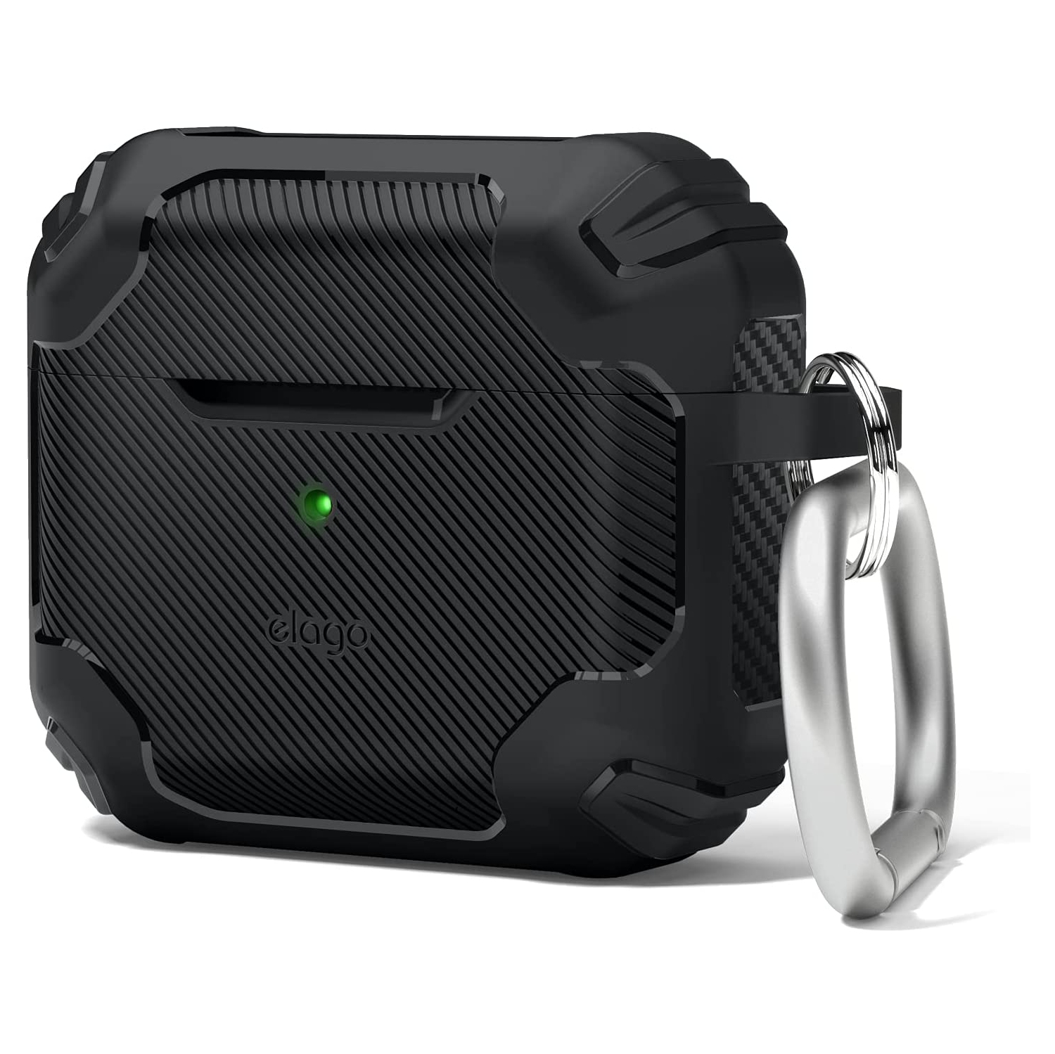 elago Solid Armor Case Compatible with AirPods 3 Case Cover - Shock Absorbing Design, Durable TPU Material, Supports Wireless Charging, Full Body