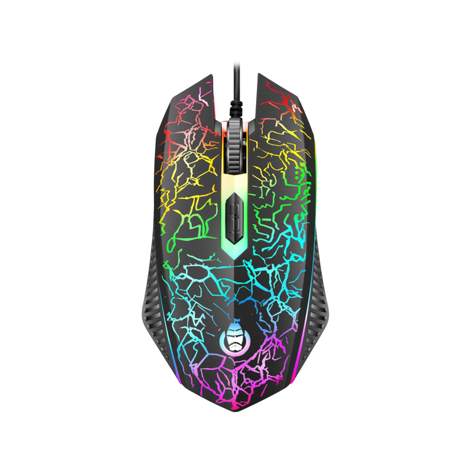 Ensemble clavier et souris de jeu D620, effet de lumière DEL arc-en-ciel, clavier et souris de jeu USB avec fil, ensemble clavier et souris à