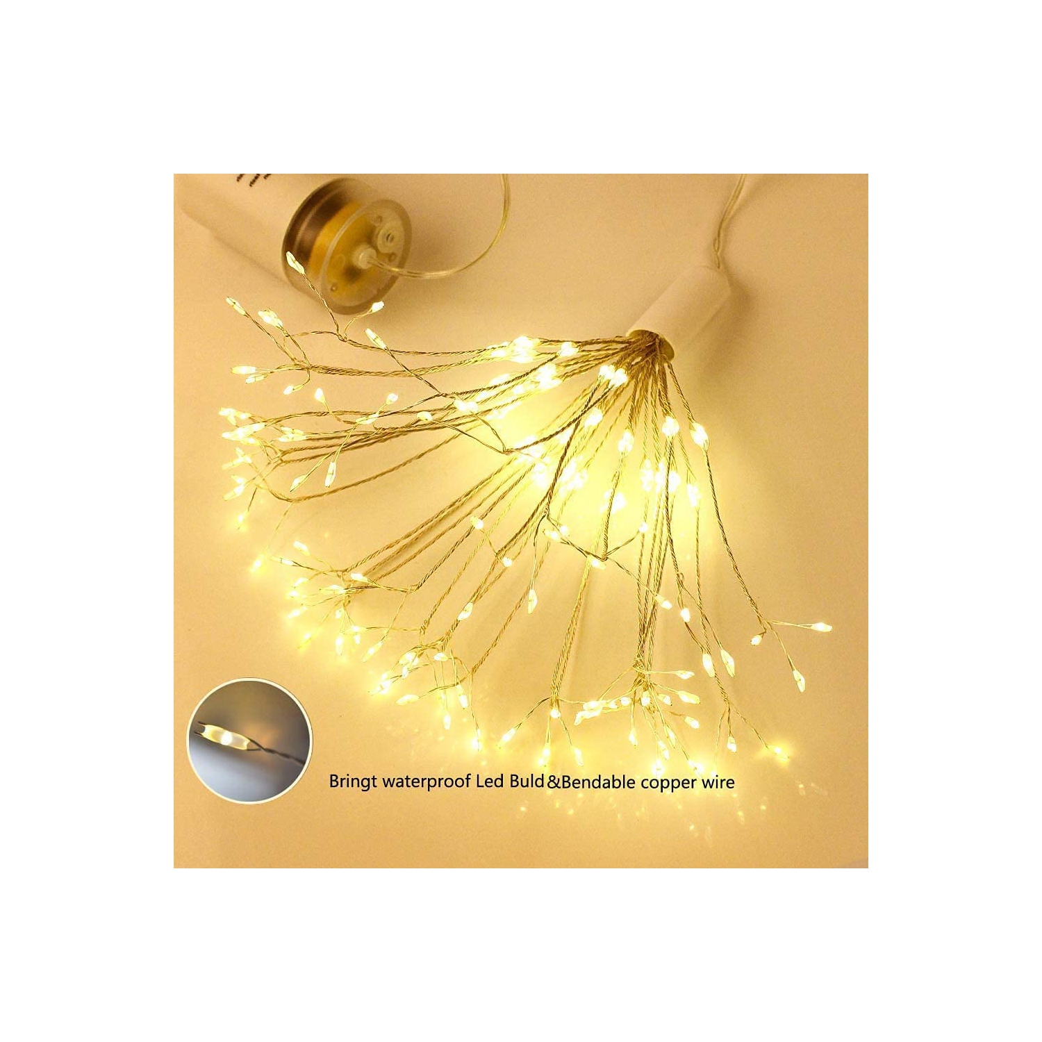 4 Pack Firework Hanging Lights 120 LEDs Fairy Lights for Home, Indoor & Outdoor