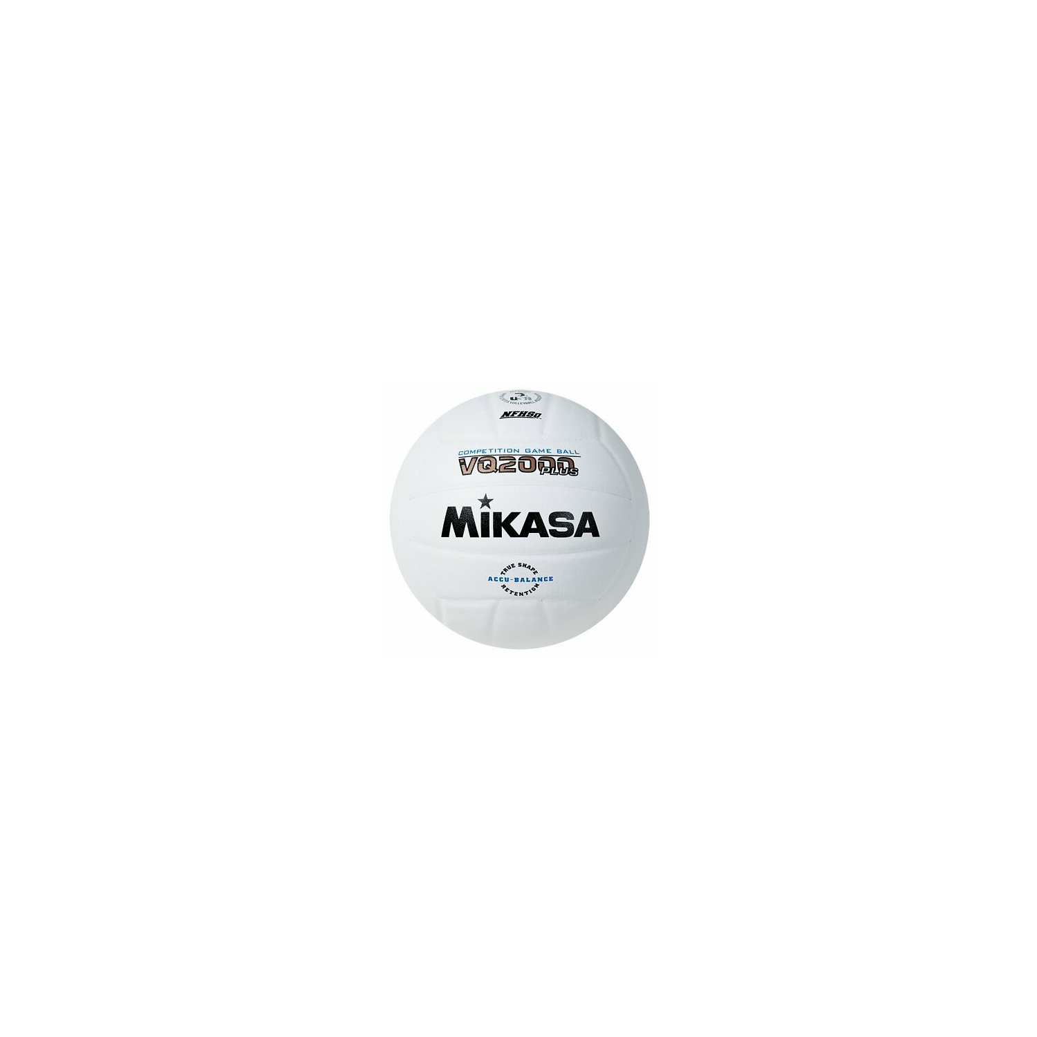 Mikasa – ballon de volleyball intérieur en composite à microcellules, série VQ2000, taille officielle 5, blanc