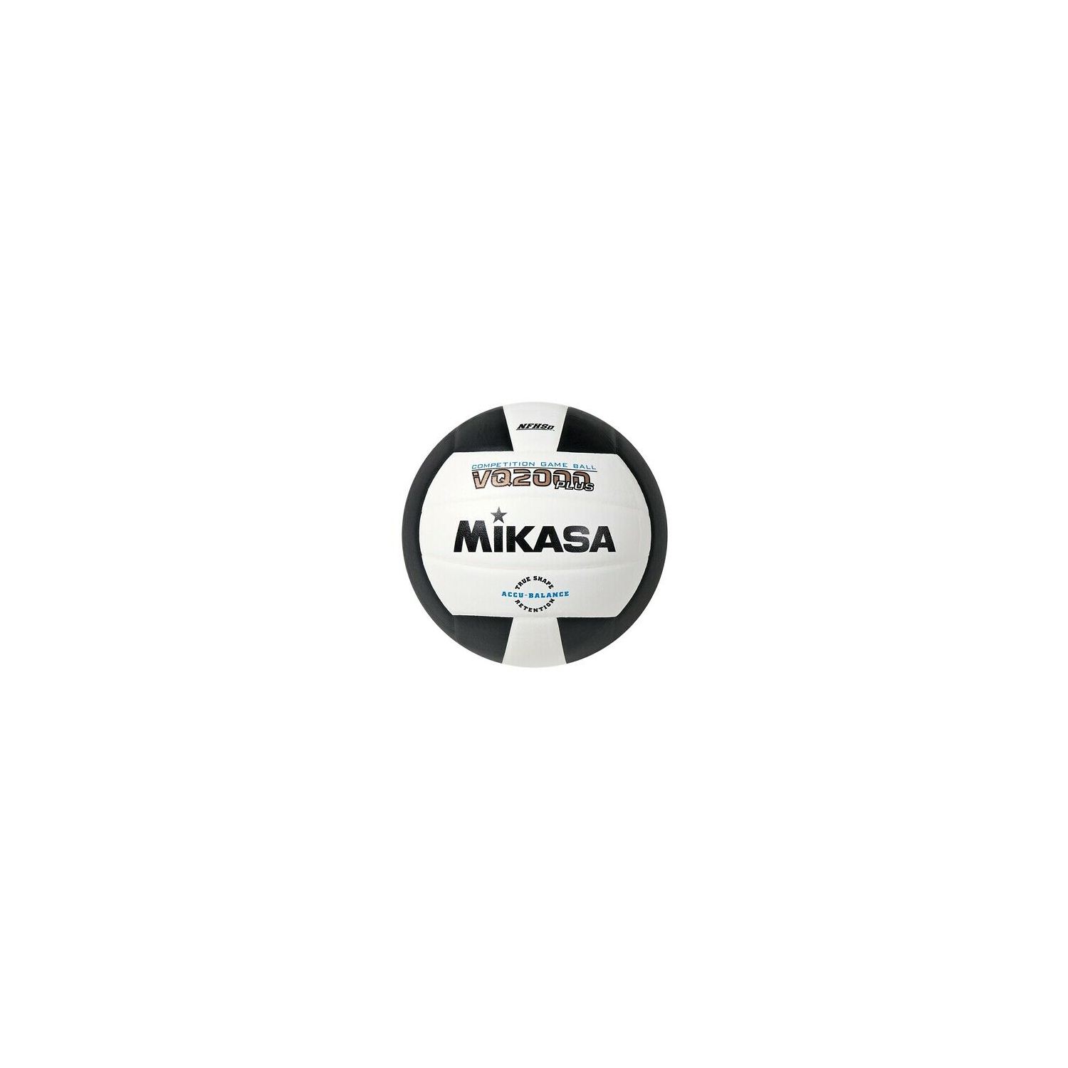 Mikasa VQ2000 Series Micro-Cell Composite Indoor Volleyball - Official Size 5, Black & White