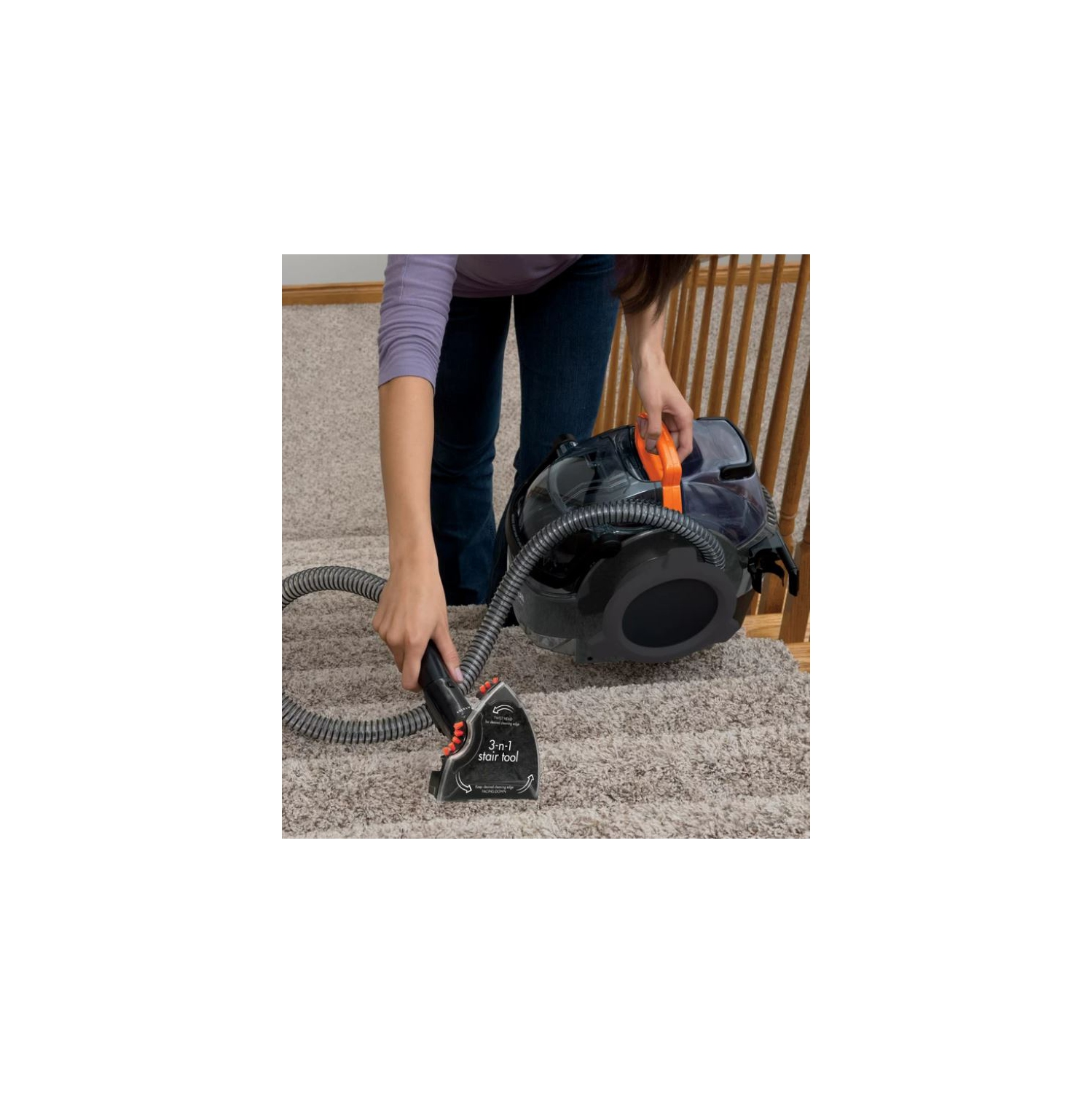 Canister Vacuum.Bissell SpotClean Professional Canister Vacuum