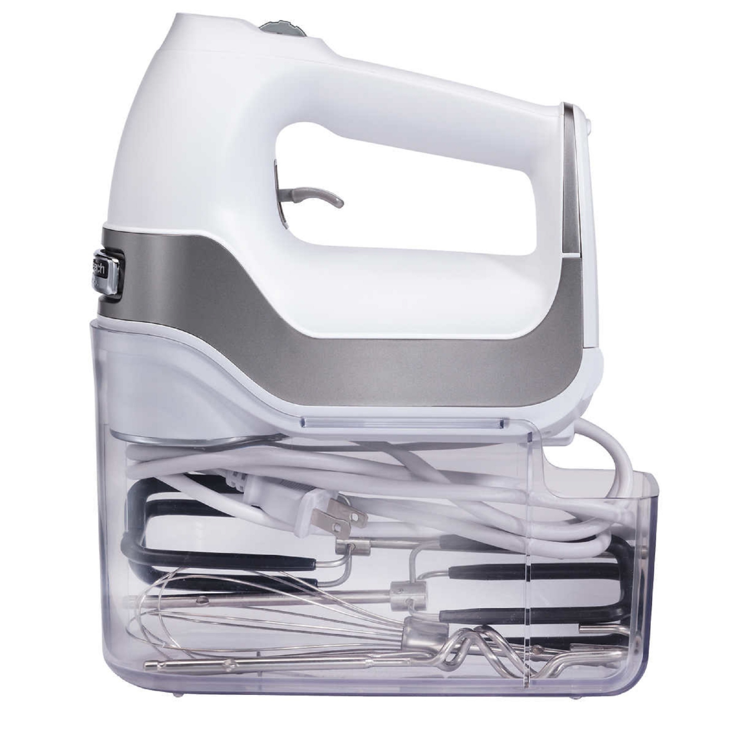 7 Speed Hand Mixer. 21.43 cm × 8.7 cm × 25.34 cm Hamilton Beach Professional 7 Speed Hand Mixer Lockable Swivel Cord for Right or Left Hand Use