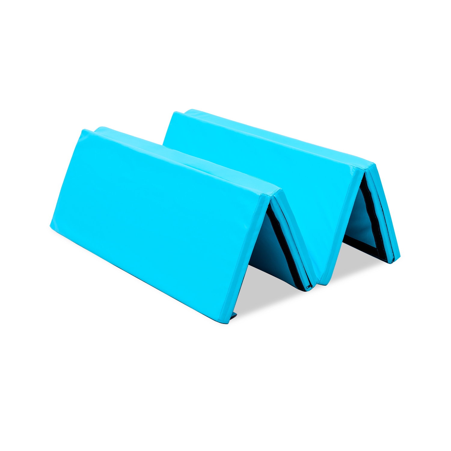 Tapis d'exercice pliable en polyuréthane épais 4 x x6 x x2 pi de Topbuy pour adultes et enfants Bleu/Noir/Multicolore/Rose/Bleu marine