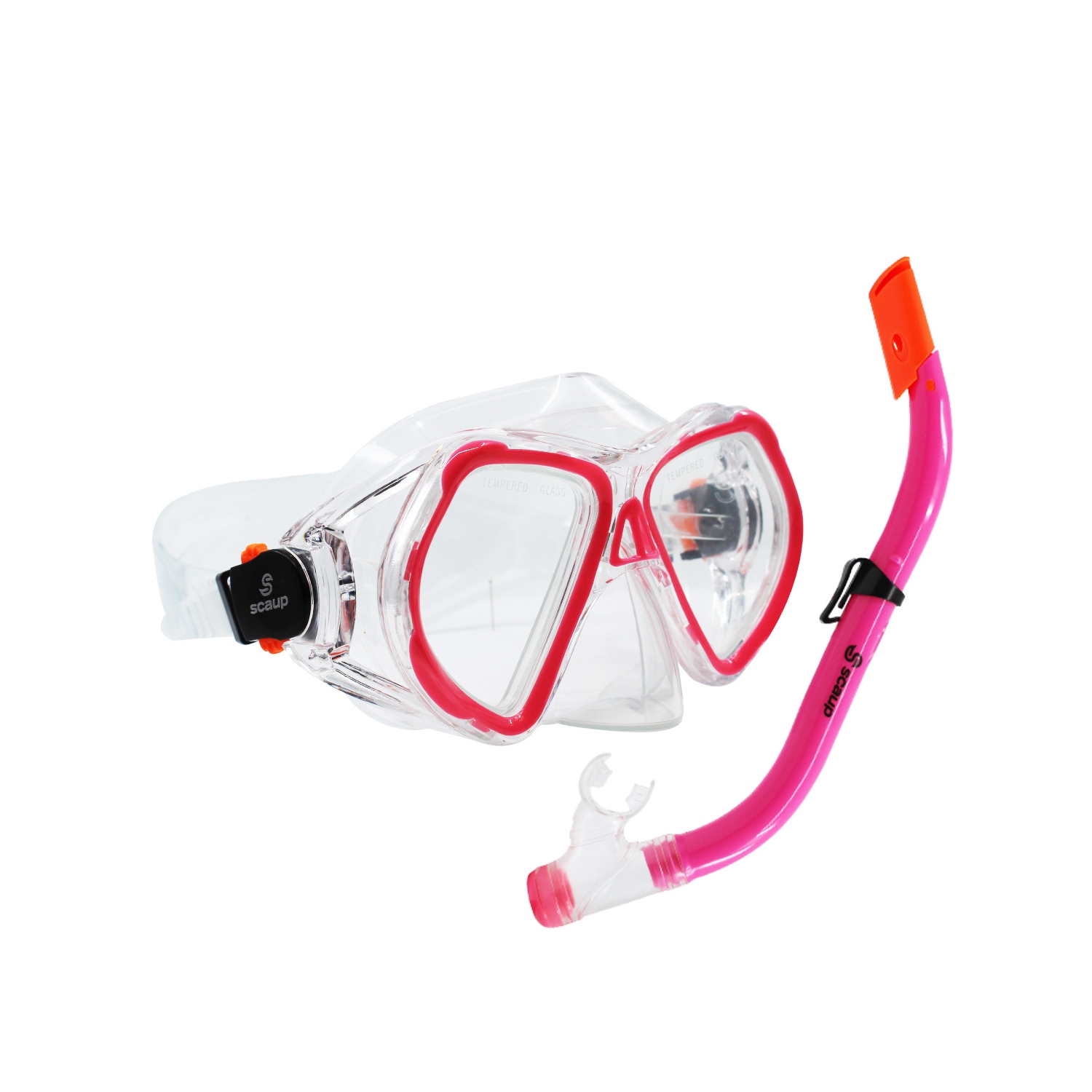 SCAUP Snorkeling Set for Kids - Recreational Diving Mask and Dry-Top Snorkel Kit, for Youth