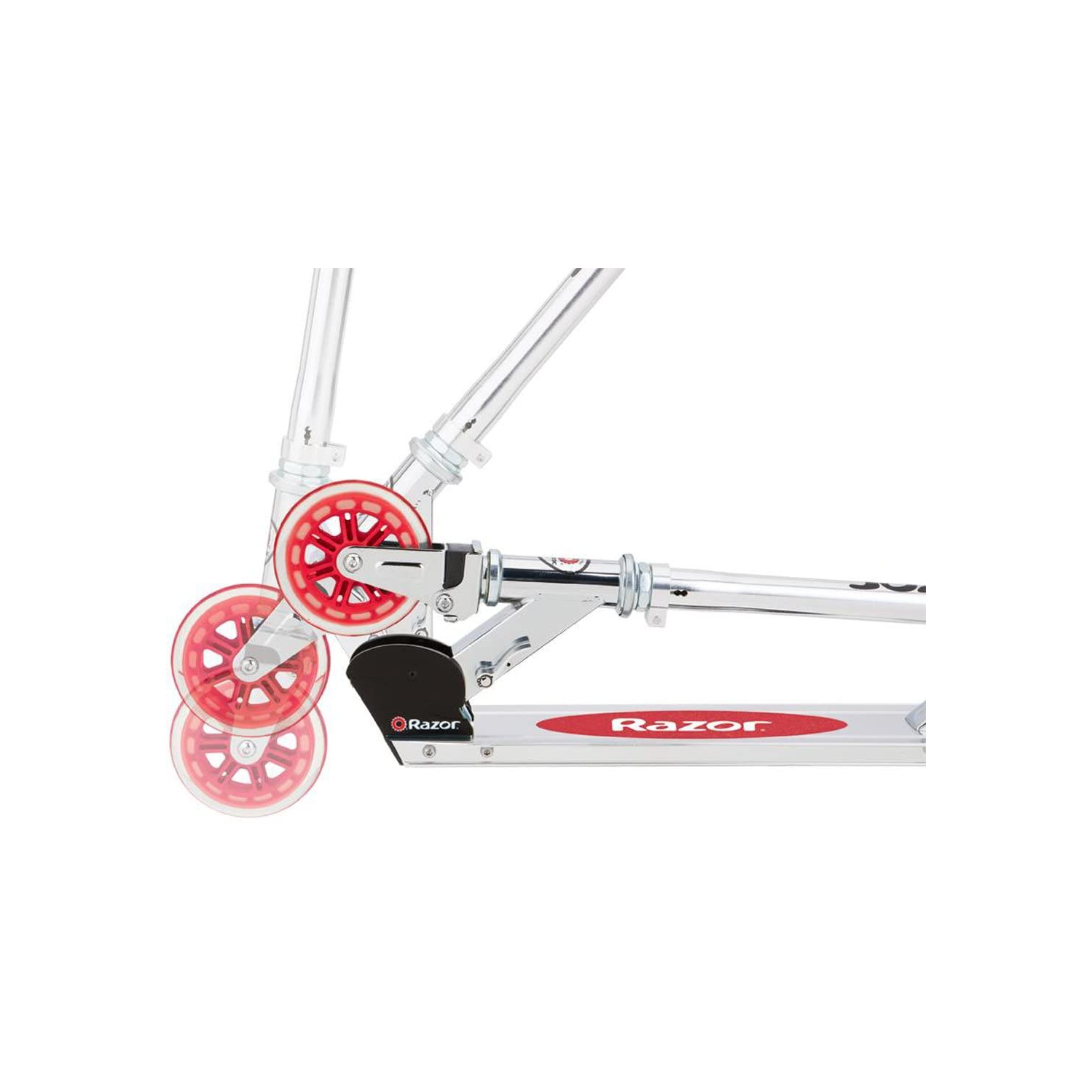 Razor A3 Red Kick Scooter with Wheelie Bar