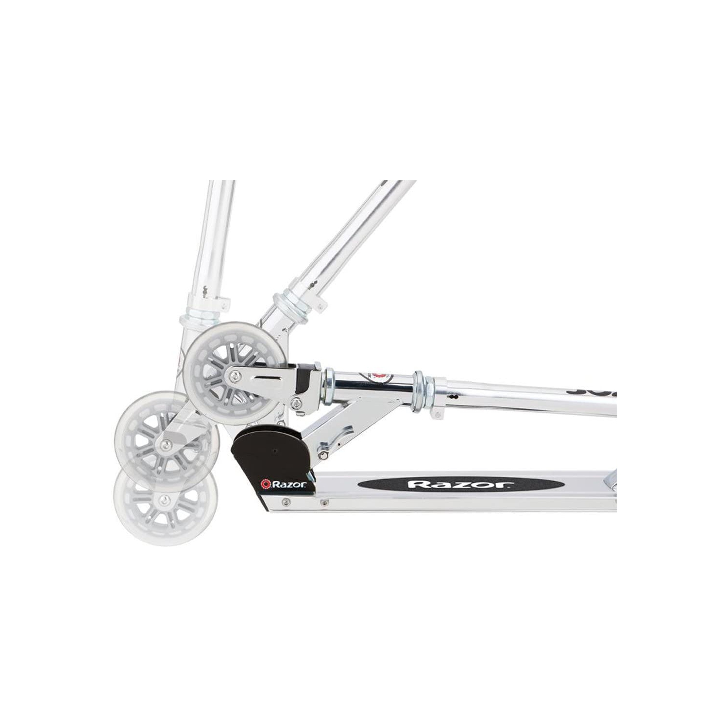 Razor A3 Clear Kick Scooter with Wheelie Bar