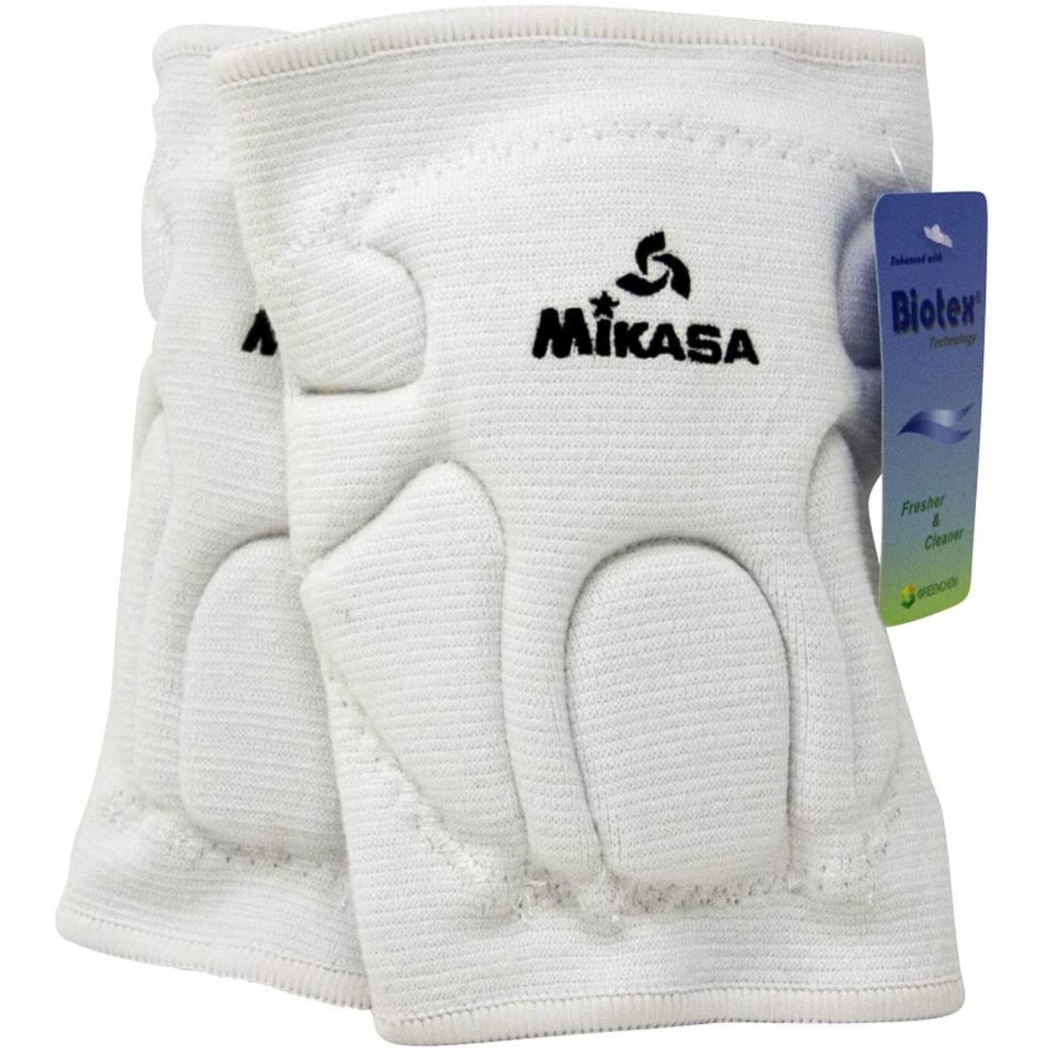 Mikasa 830 Series Antimicrobial Advanced Competition Knee Pads - Senior Size, White
