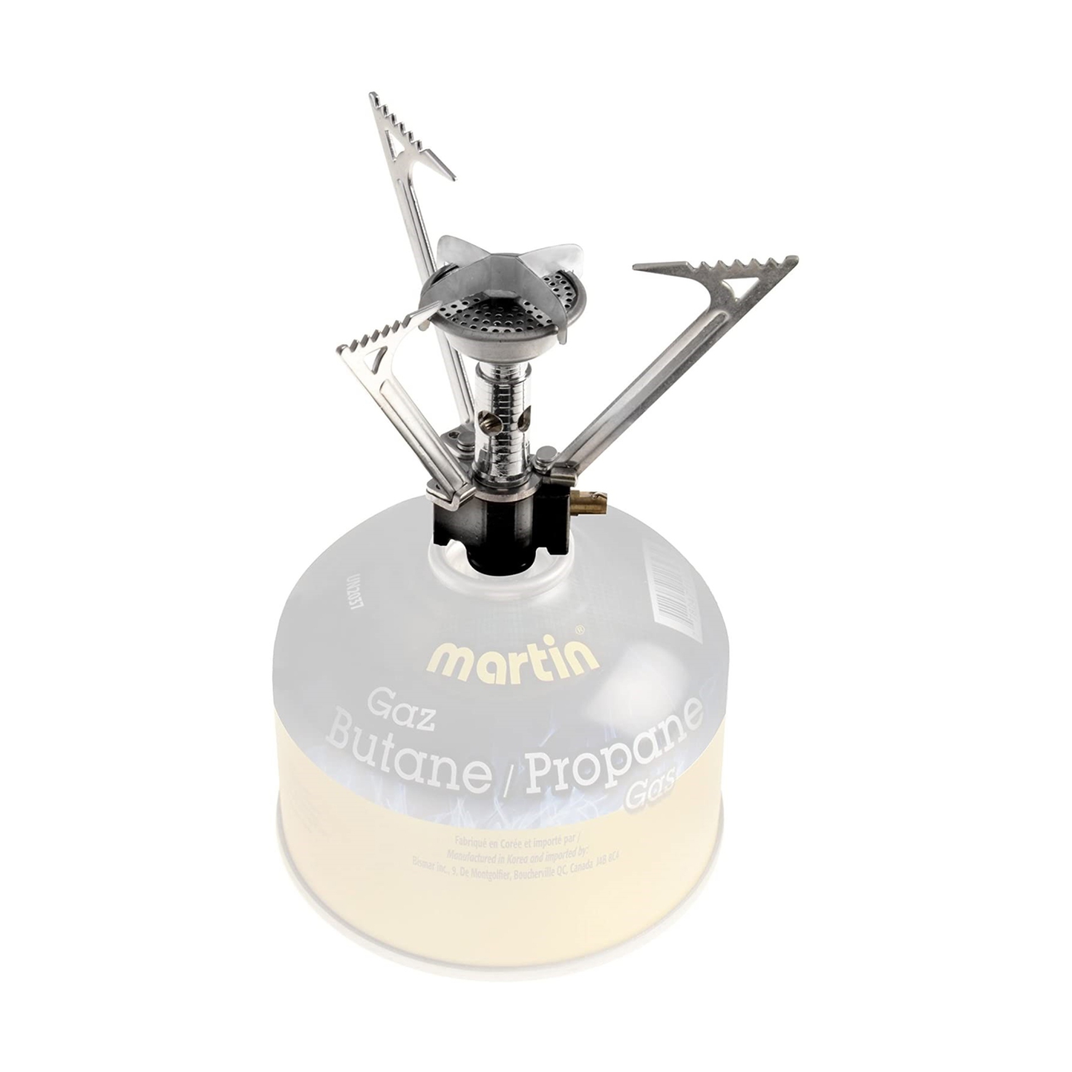 Martin MSI-12 Réchaud de Randonnée Portatif - Brûleur de Camping Léger à Gaz Isobutane Pour Extérieur