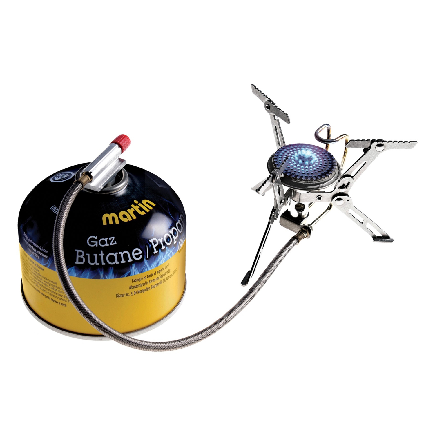 Martin MSI-8 Réchaud de Randonnée Portatif - Brûleur de Camping Léger à Gaz Isobutane, Pour Extérieur