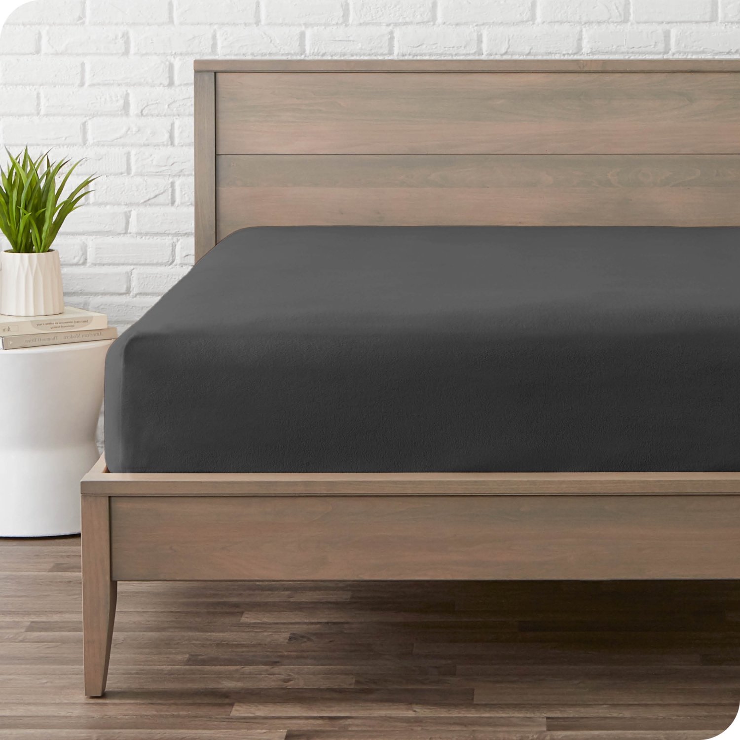 Grey fleece fitted sheet sale