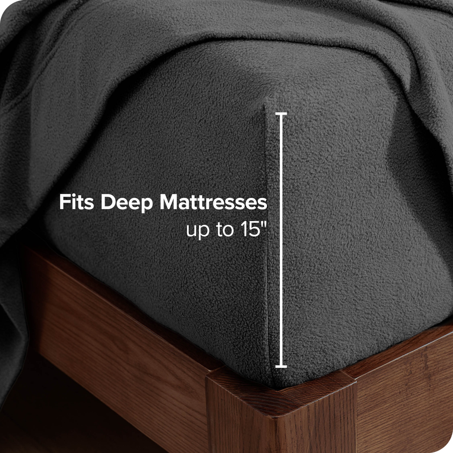 Drap-housse en molleton très doux de Bare Home