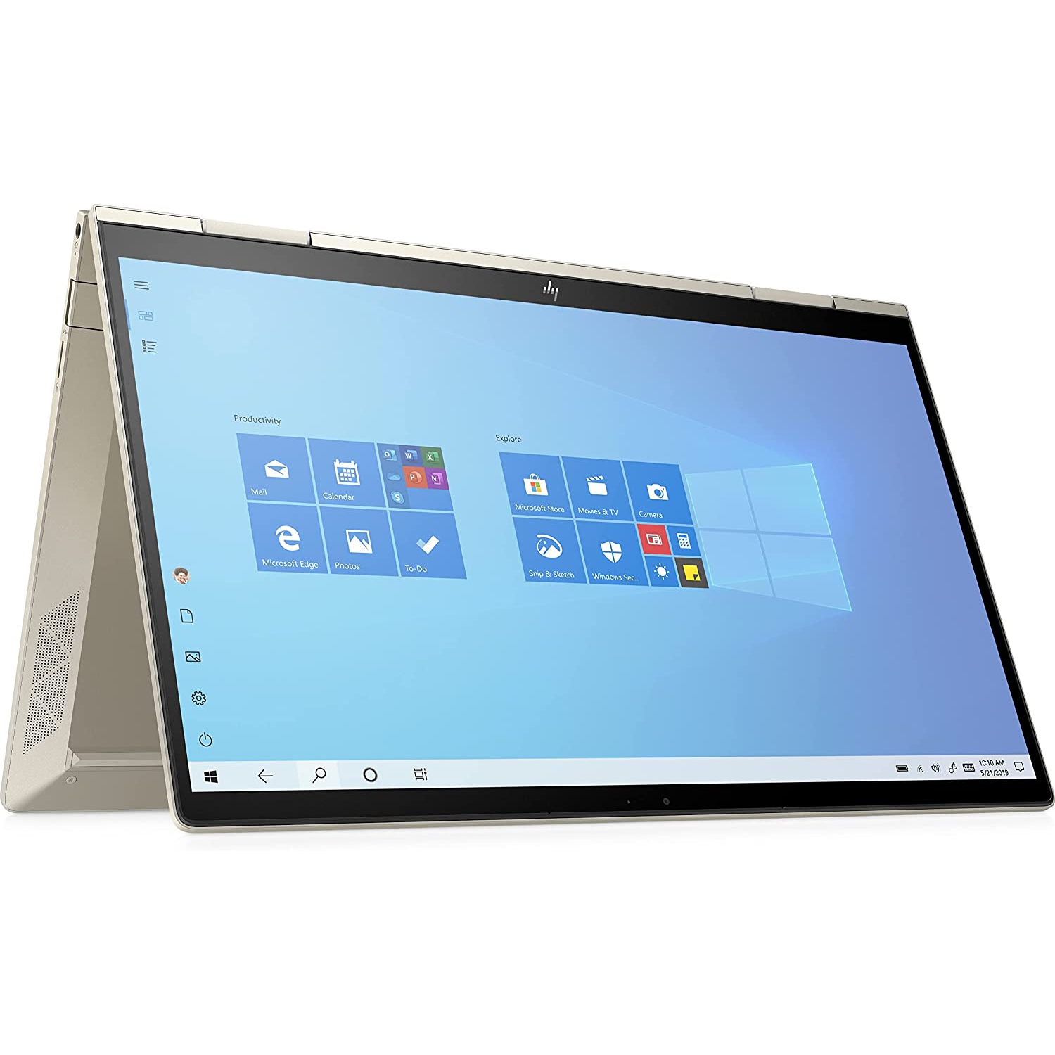 HP ENVY 2-in-1 13.3" Touchscreen Laptop (Intel Evo Platform 11th Gen i5-1135G7, 8GB RAM, 256GB SSD, Windows 10 Home) - Pale Gold (13-bd0063dx)