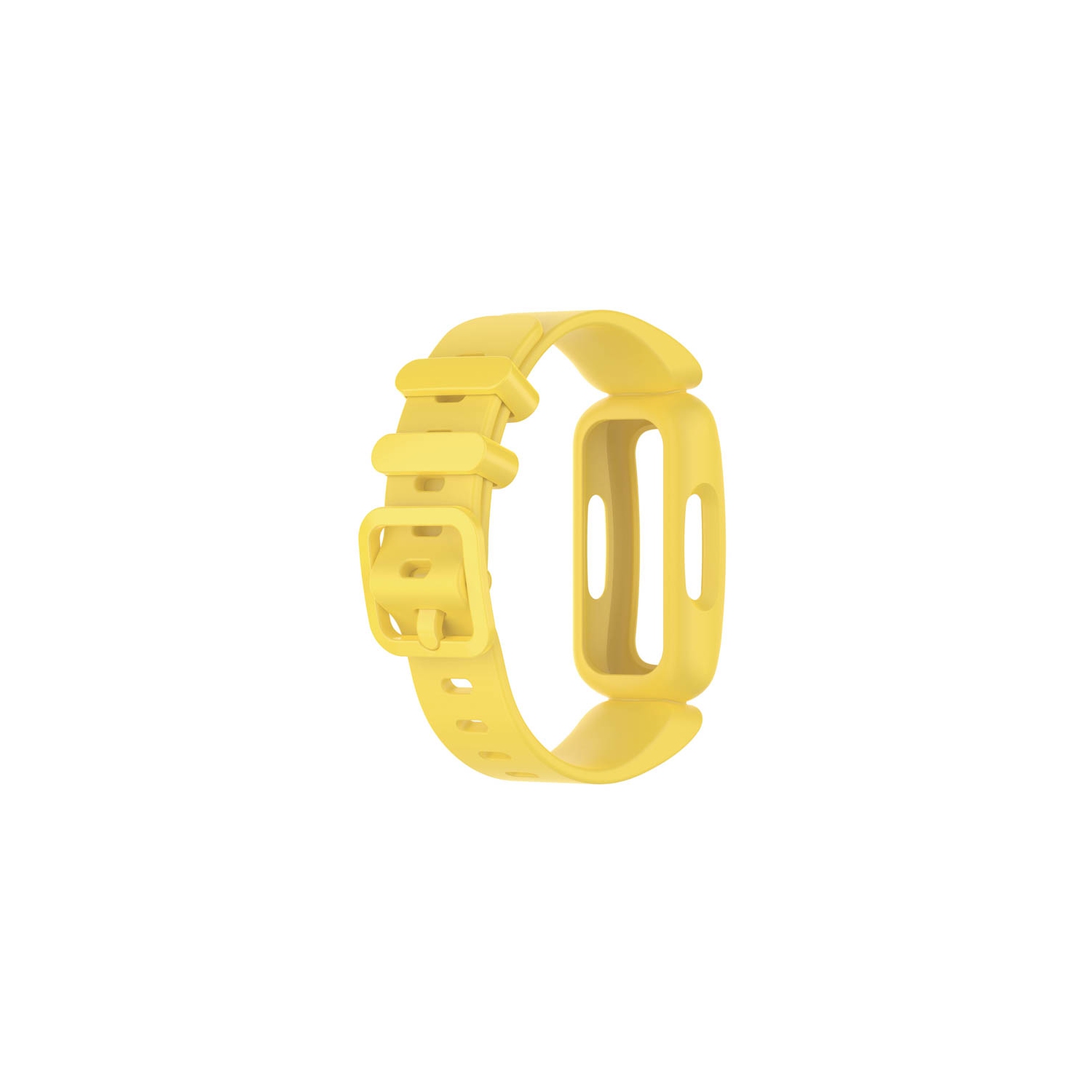 StrapsCo Soft Silicone Rubber Watch Band Strap for Fitbit Ace 3 - Yellow