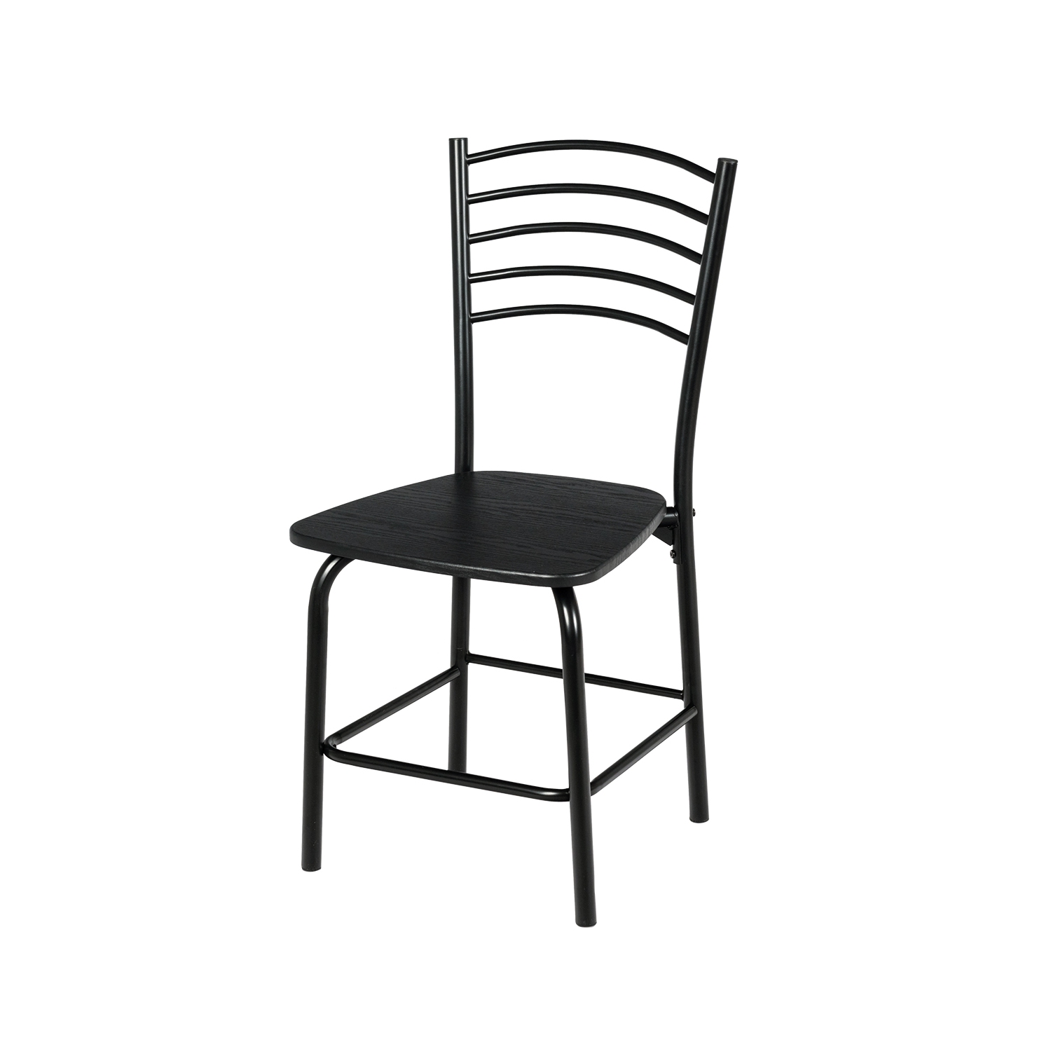 Topbuy 5 Pieces Dining Table and Chair Set Metal Frame Wooden Tabletop