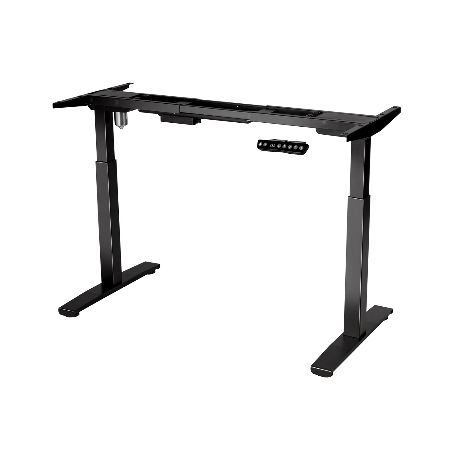 Topbuy Electric Standing Desk Frame Adjustable Motorized Sit Stand Desk Base Black WhiteBlack