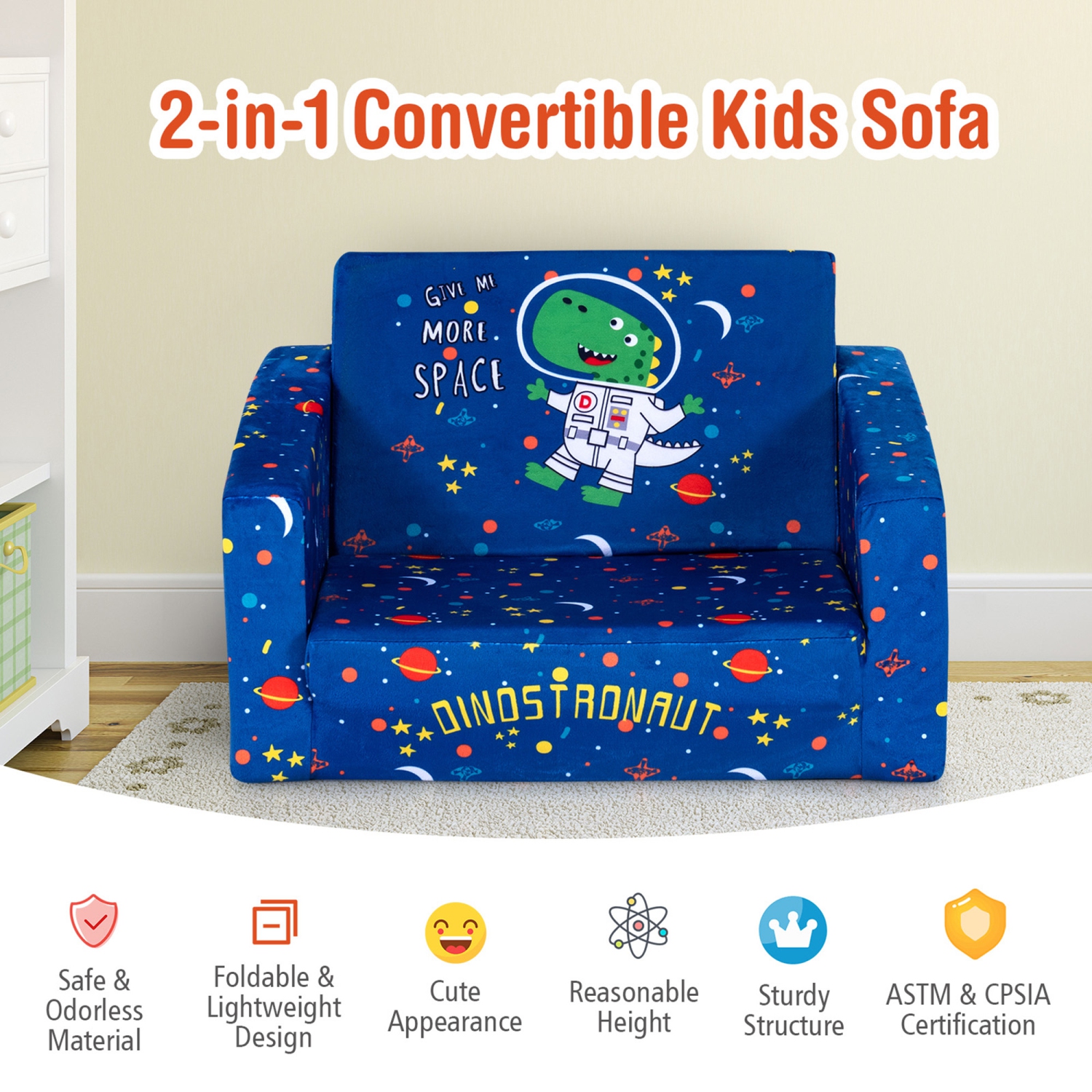 Kids 2025 flip sofa