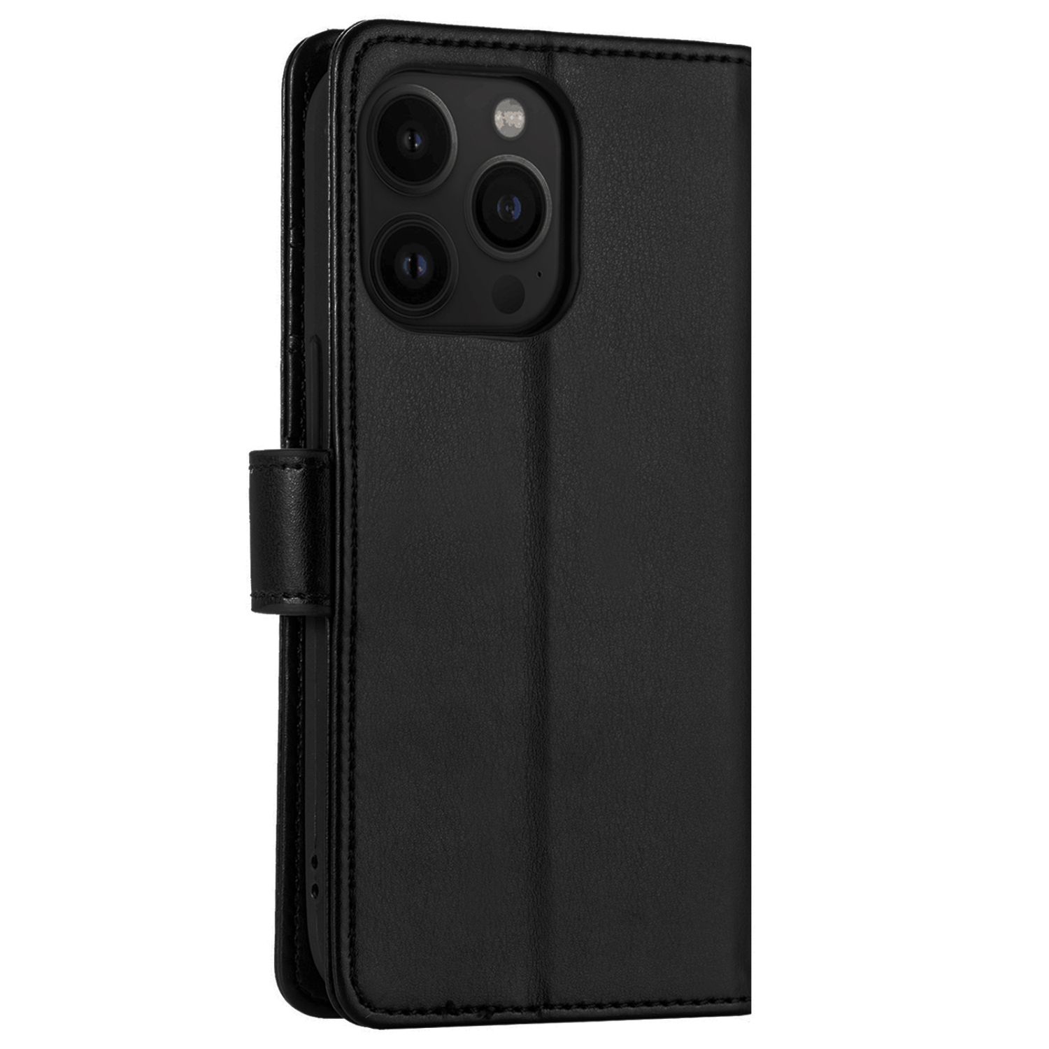 Juvenileway™ Folio Series Style Reassurance Flip Case for Apple iPhone 13 Pro – Black