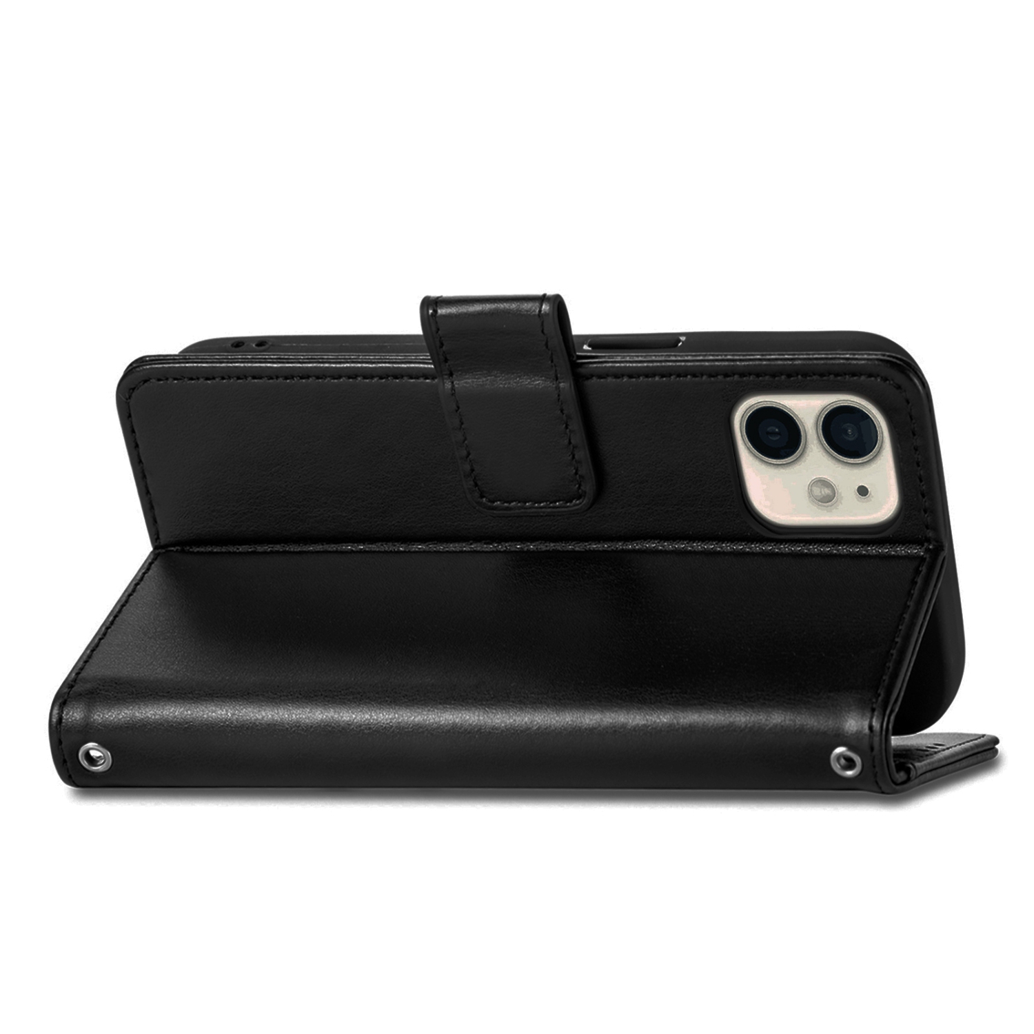 Juvenileway™ Folio Series Style Reassurance Flip Case for Apple iPhone 12 mini – Black