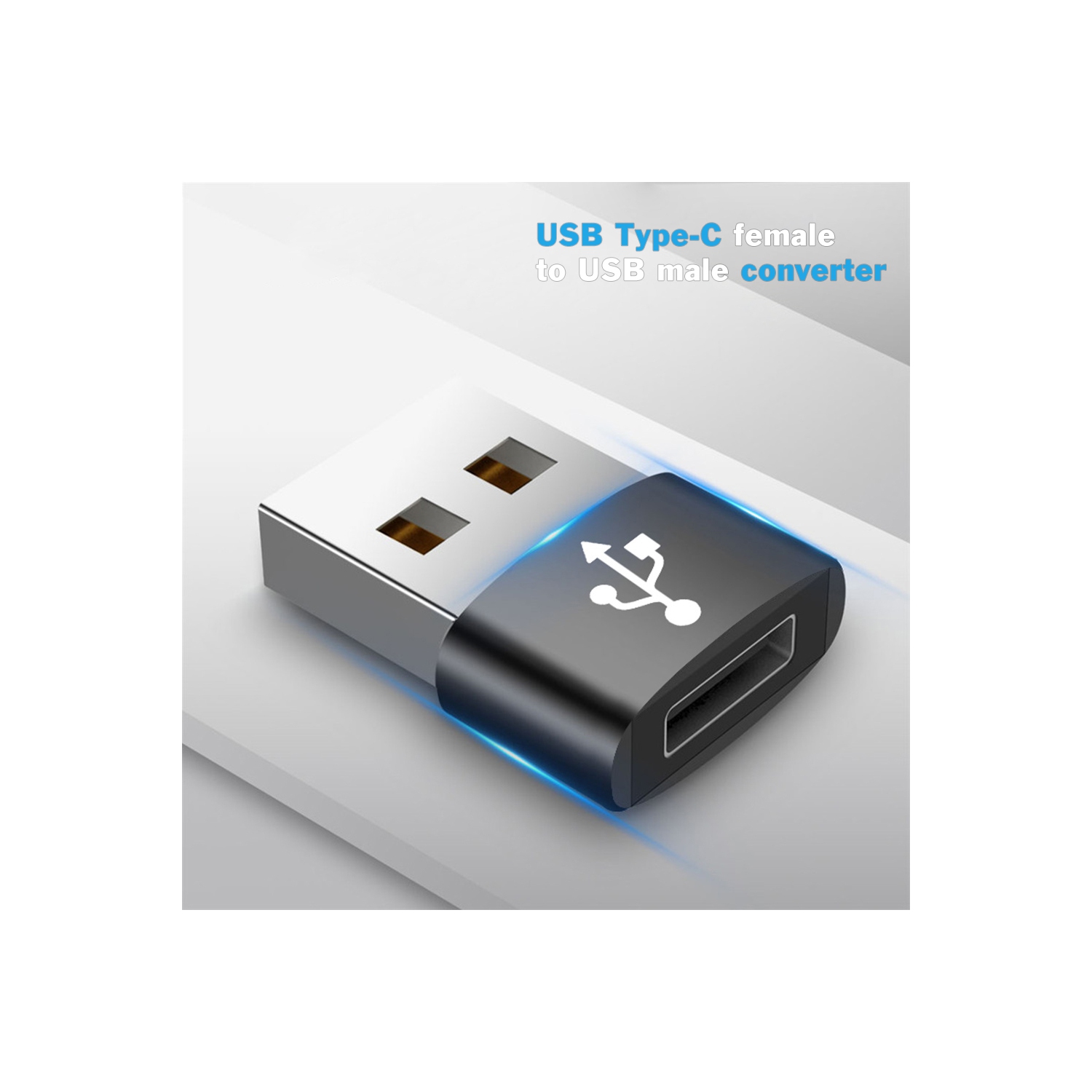 Adaptateur USB C femelle vers USB mâle, adaptateur de câble de chargeur USB Type-C vers USB-A pour iMac, MacBook, iPhone, Airpods, iPad Air