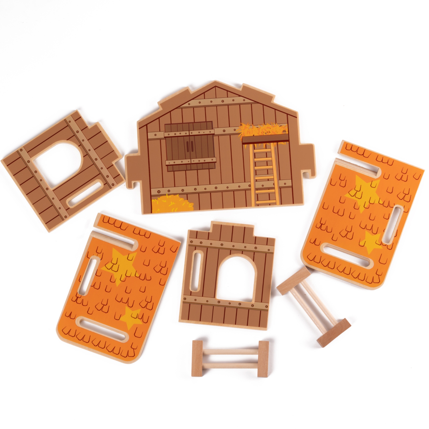 Wooden Nativity Scene for Kids - 20pcs Set - Crèche de Noël en Bois pour Enfants