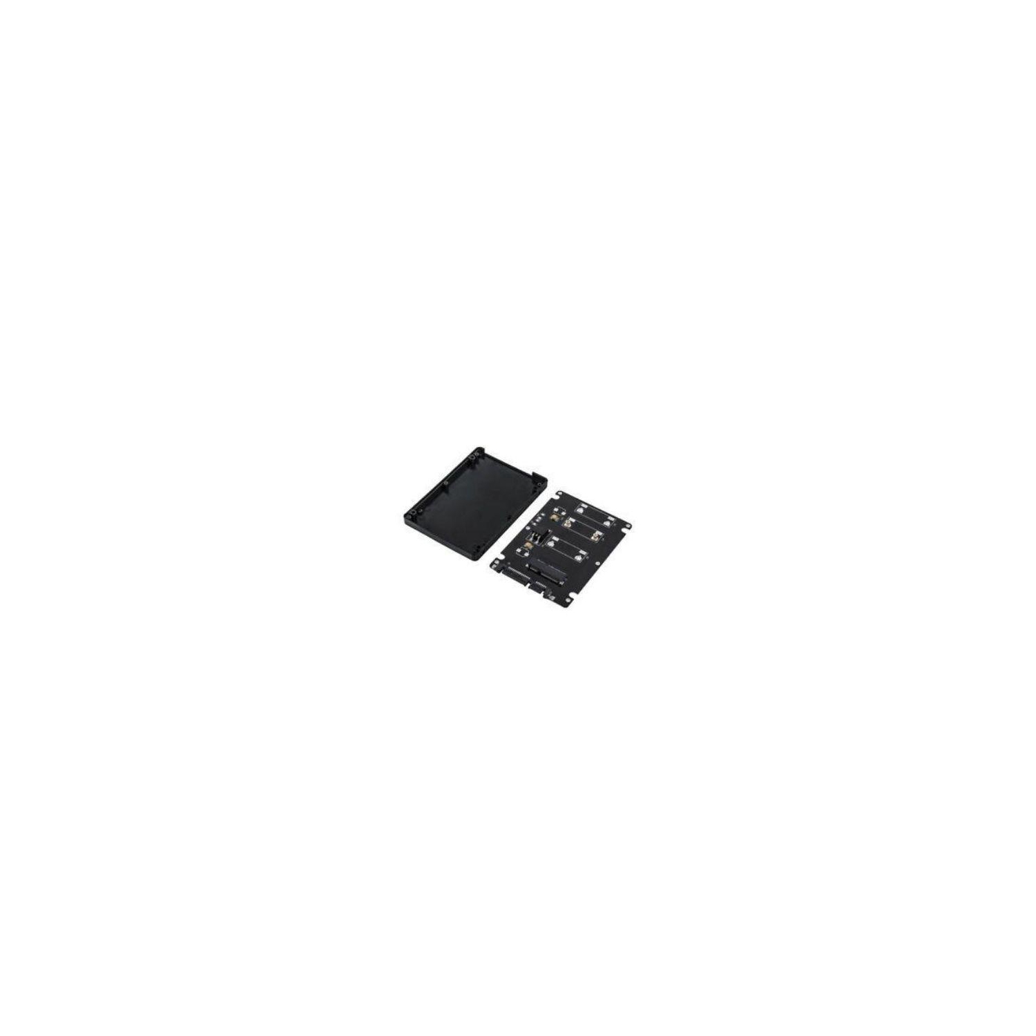 2.5 Inch SATA to mSATA SSD Enclosure Converter Internal / External Adapter