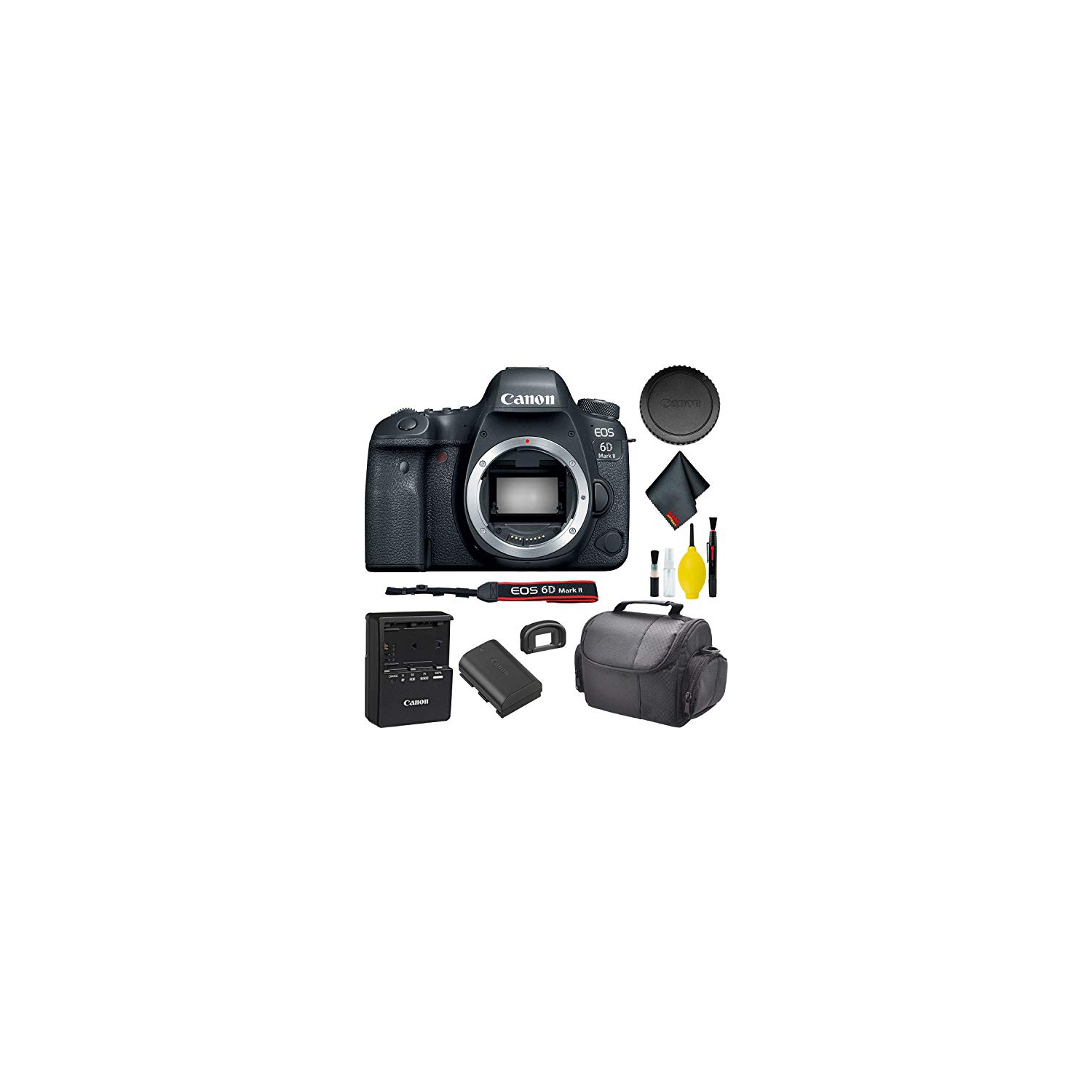 Canon EOS 6D Mark II DSLR Camera Base Bundle