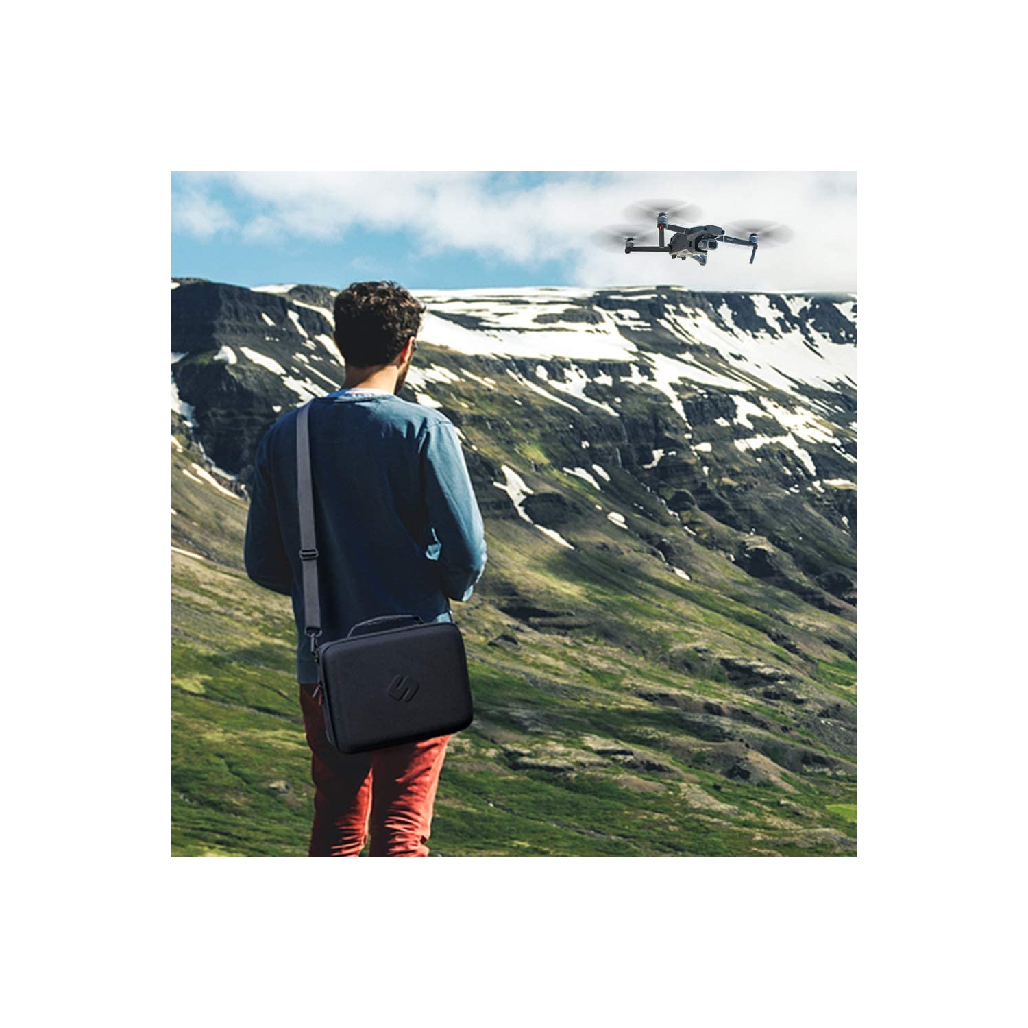 Storage Carry Case for DJI Spark Drone/ 3* Batteries/Battery