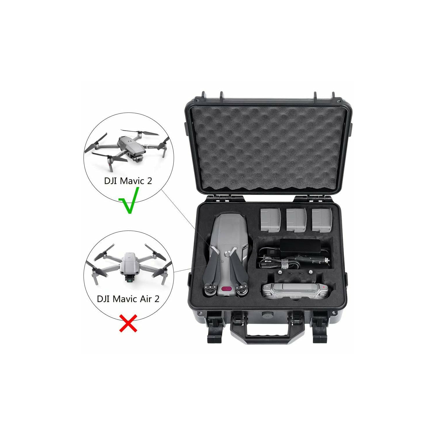 Étui rigide étanche pour Mavic 2 Pro/Zoom de DJI - Protection et organisation optimales