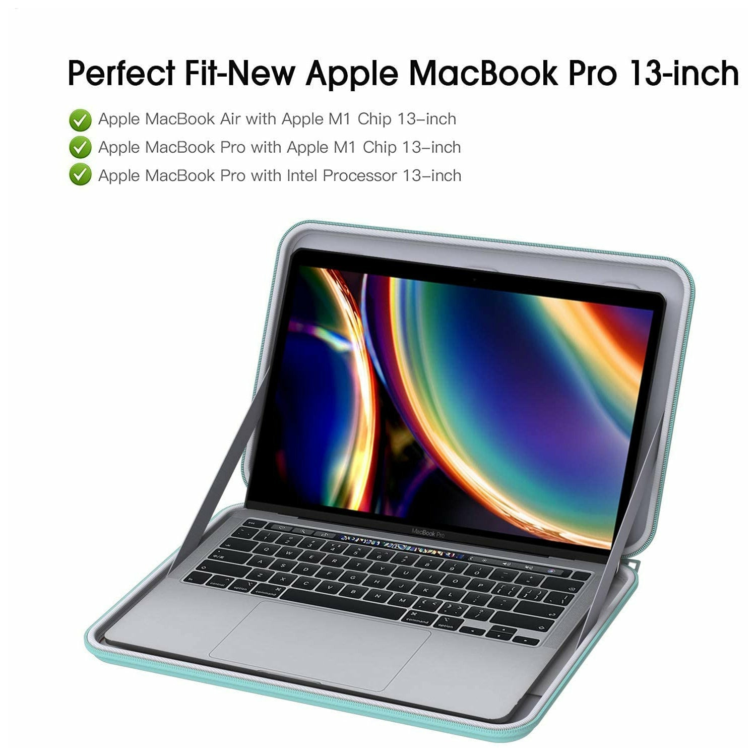 Smatree – Étui rigide amélioré pour MacBook de 13 po, compatible avec Air et Pro, A2338 M1, bleu