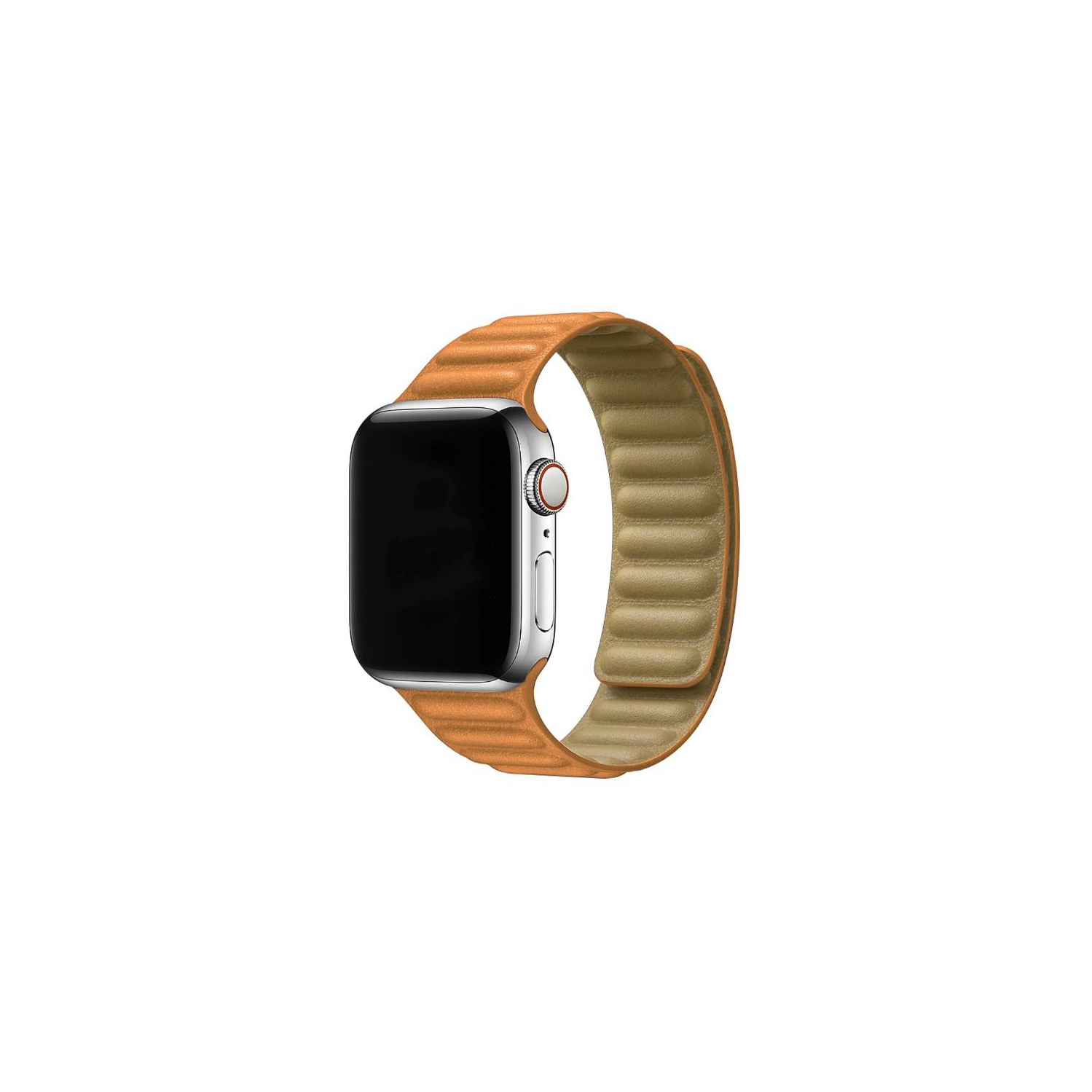Bracelet de rechange en cuir à maille magnétique pour Apple Watch iWatch série 1 à 10 SE Ultra, 38&nbsp;mm 42&nbsp;mm 41&nbsp;mm 40&nbsp;mm, brun doré