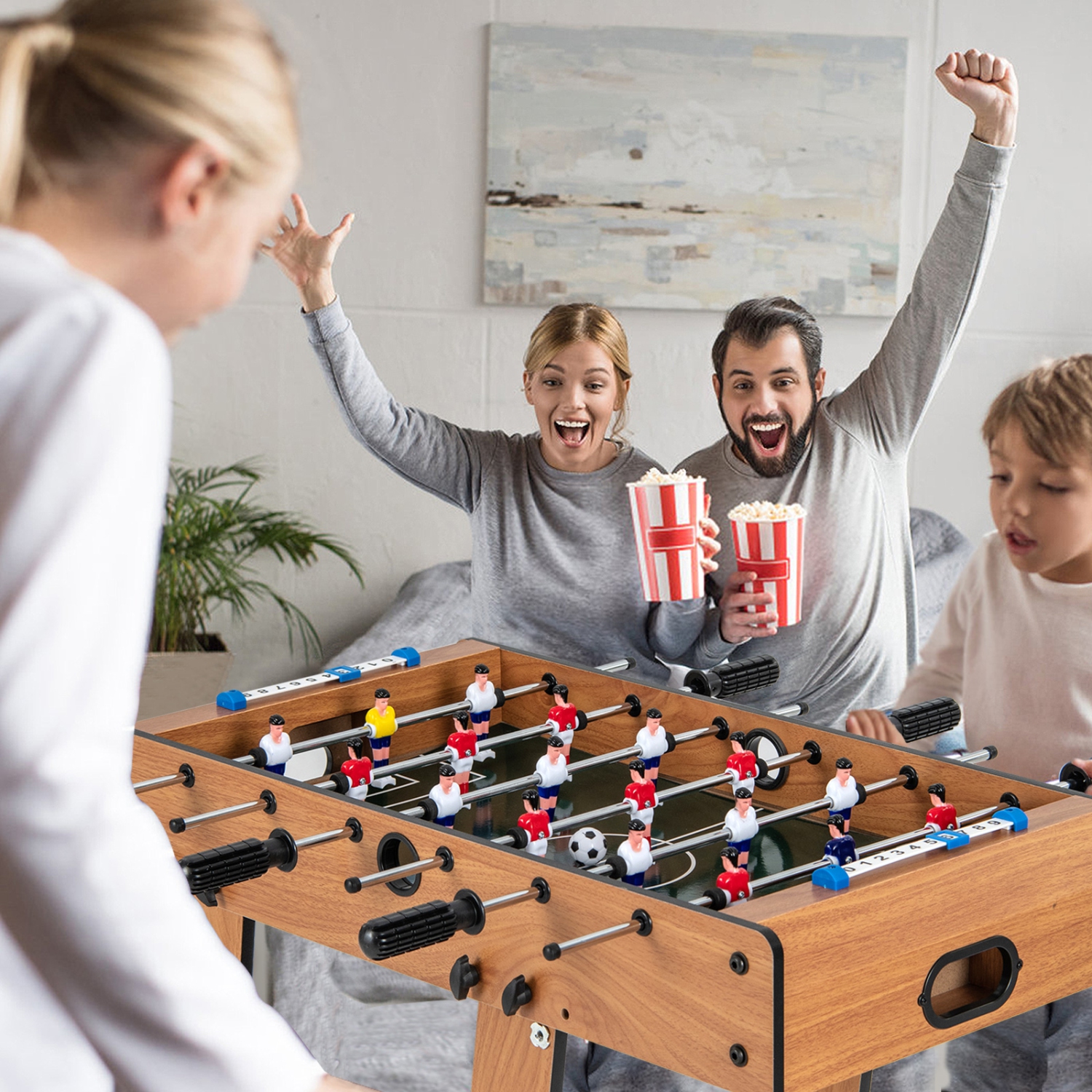 Jeu de soccer de table pliable de 27 po de TopBuy cadeau de Noël football sportif intérieur