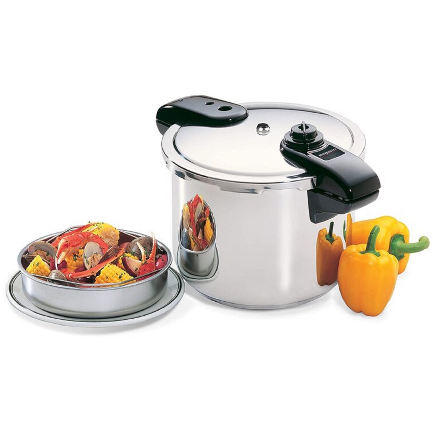 Presto 8 Qt. Stainless Steel Pressure Cooker - 01370