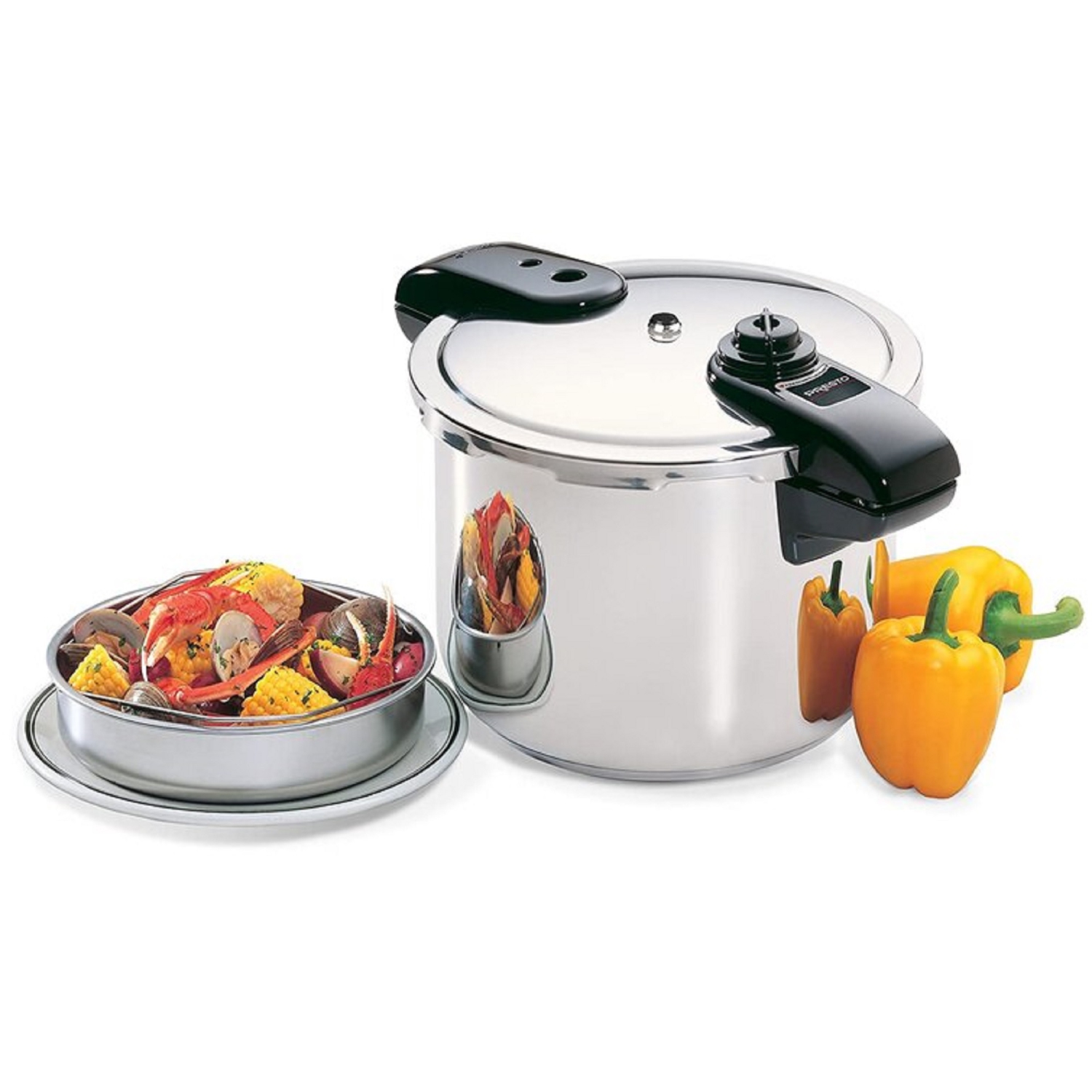 Presto 8 Qt. Stainless Steel Pressure Cooker - 01370