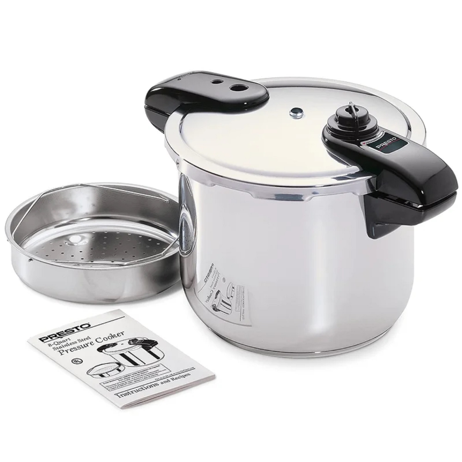 Presto 8 Qt. Stainless Steel Pressure Cooker - 01370