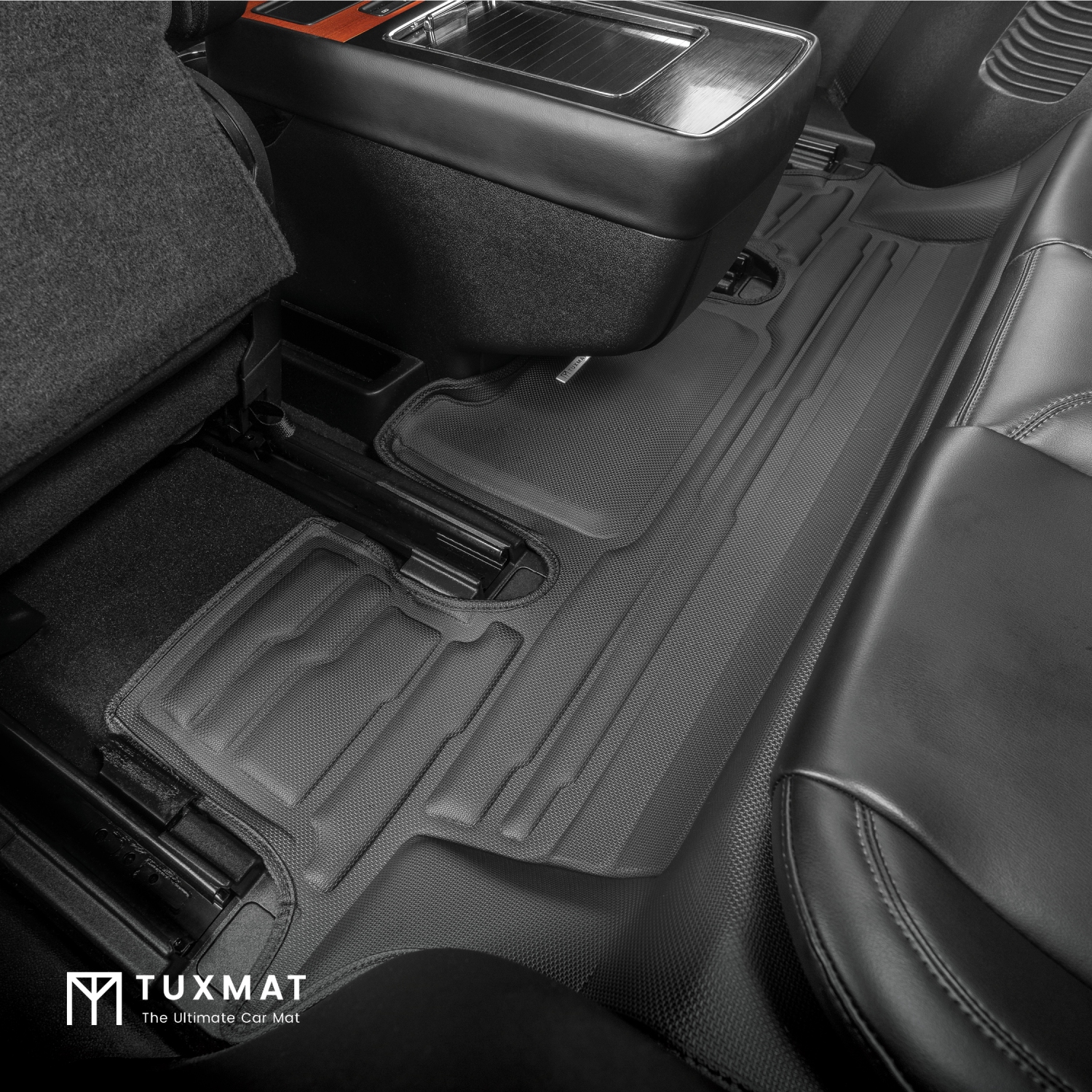 TuxMat - For Lincoln Aviator 6-Seater 2020-2026 Models - Custom Car Mats - Maximum Coverage, All Weather, Laser Measured - This Full Set Includes