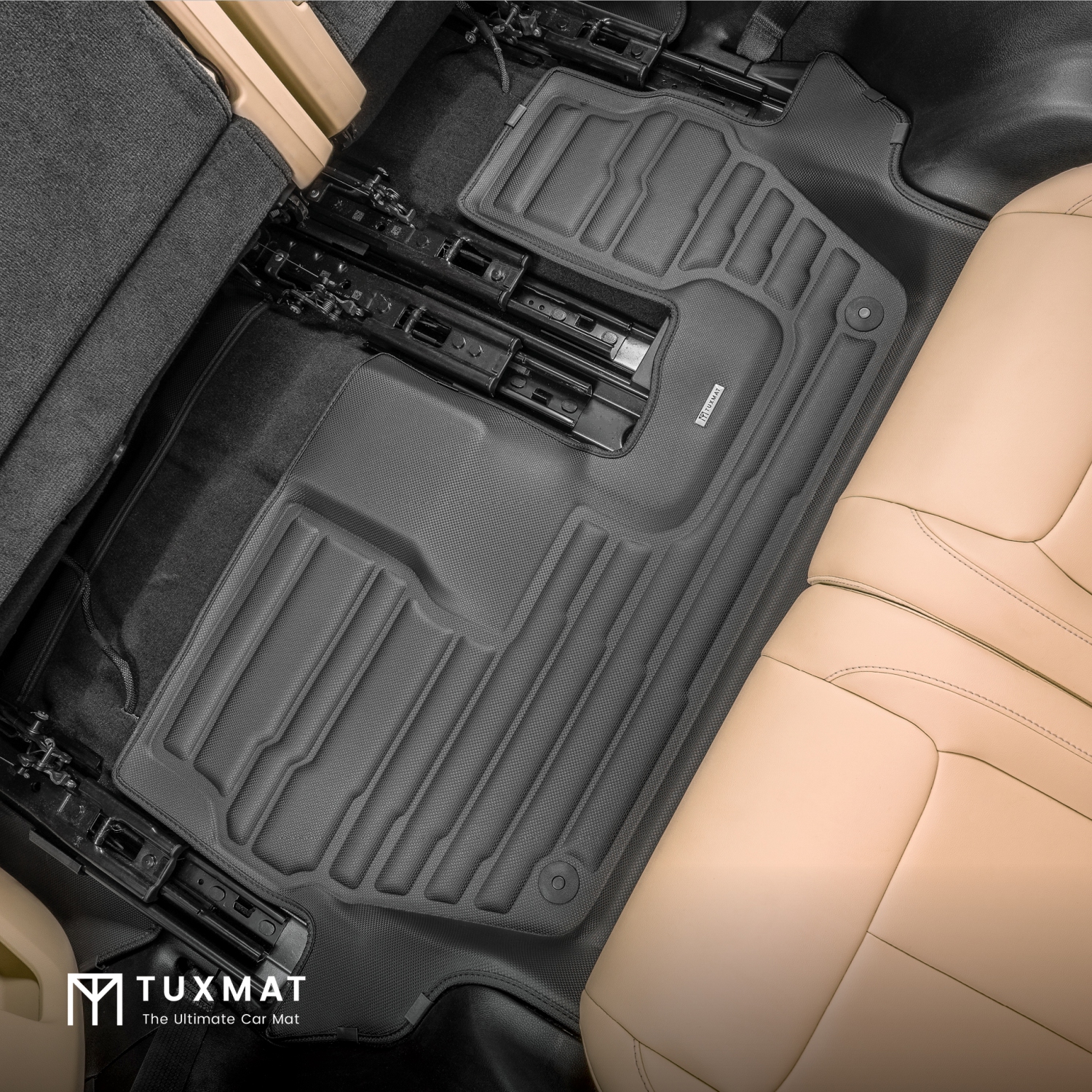 TuxMat - For Jeep Grand Cherokee L 7-Seater 2021-2026 Models - Custom Car Mats - Maximum Coverage, All Weather, Laser Measured - This Full Set