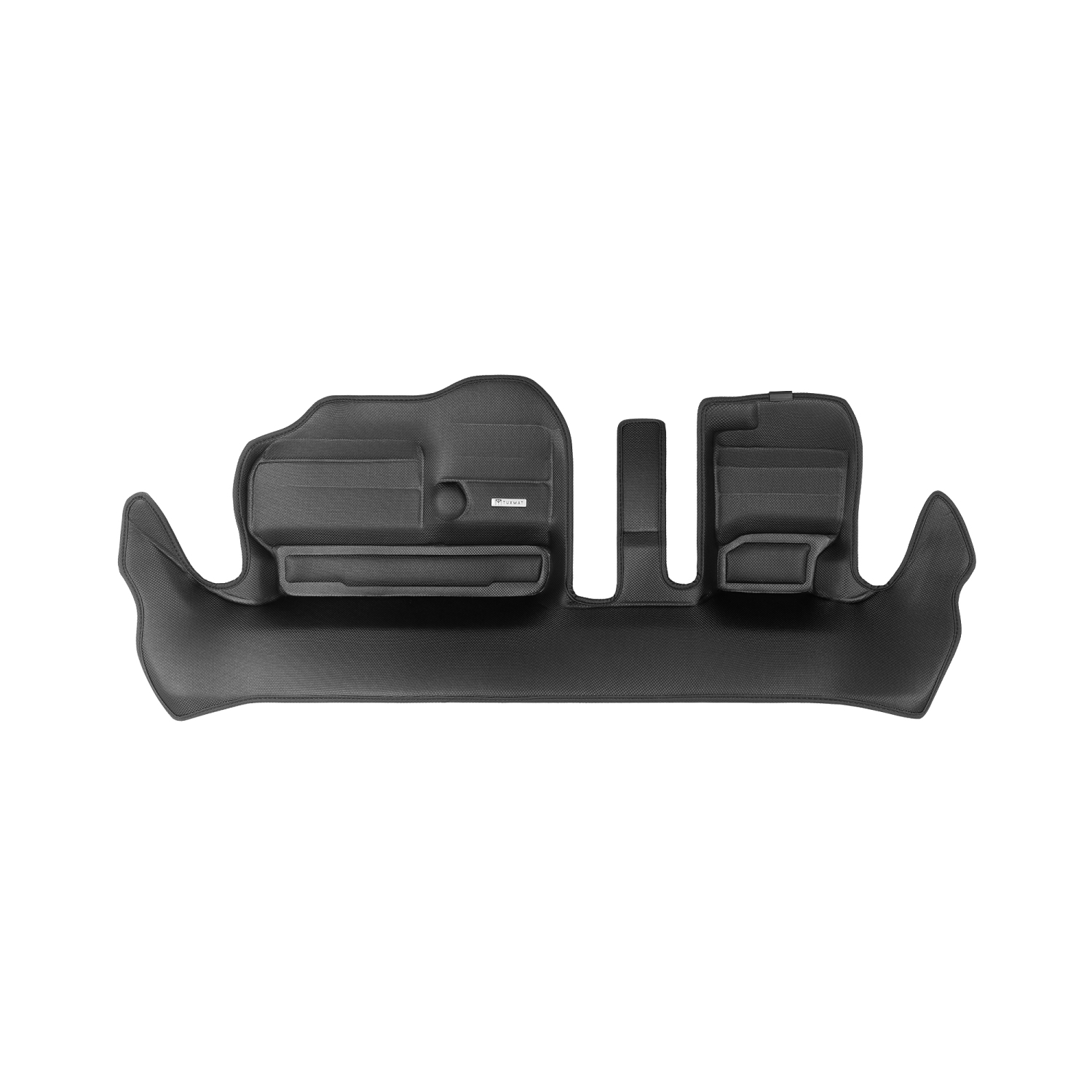 TuxMat - For Tesla Model Y 7-Seater 2020-2025 Models - Custom Car Mats - Maximum Coverage, All Weather, Laser Measured - This Full Set Includes 1st,