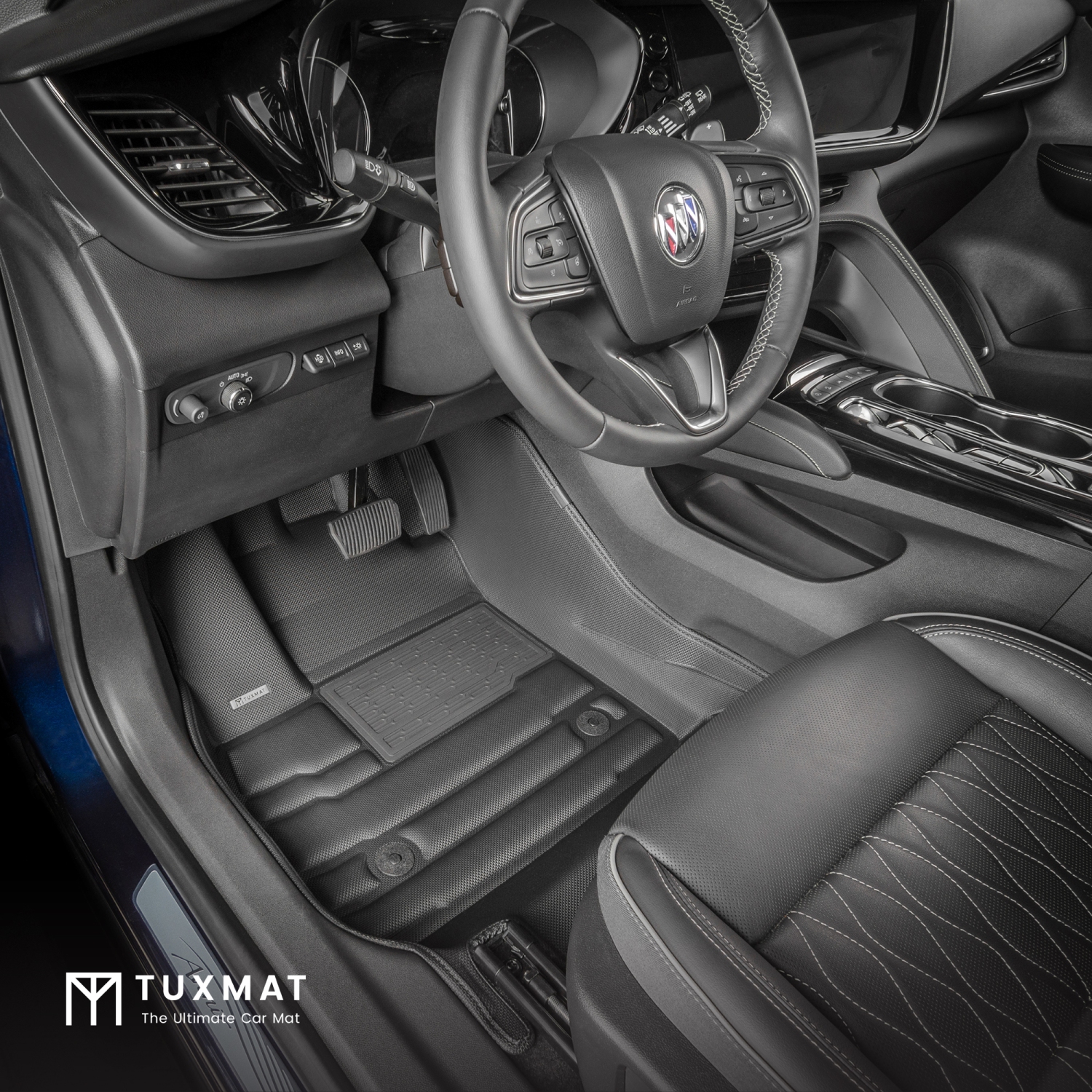 Tapis TuxMat - pour les modèles Buick Envision 2021-2026 - Tapis d'auto sur mesure - Couverture maximale, toutes saisons, mesuré au laser - Cet
